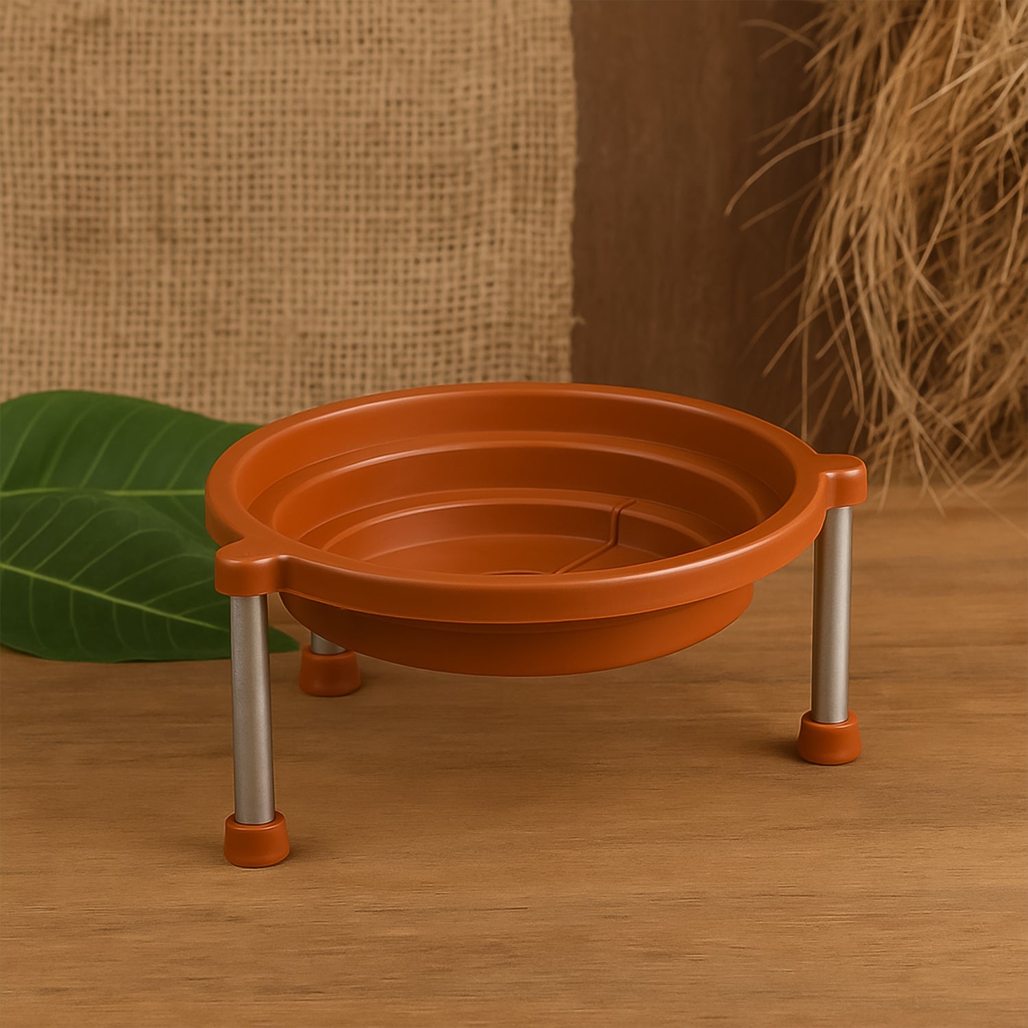 Multipurpose plastic Matka Stand, perfect for various home and garden items.