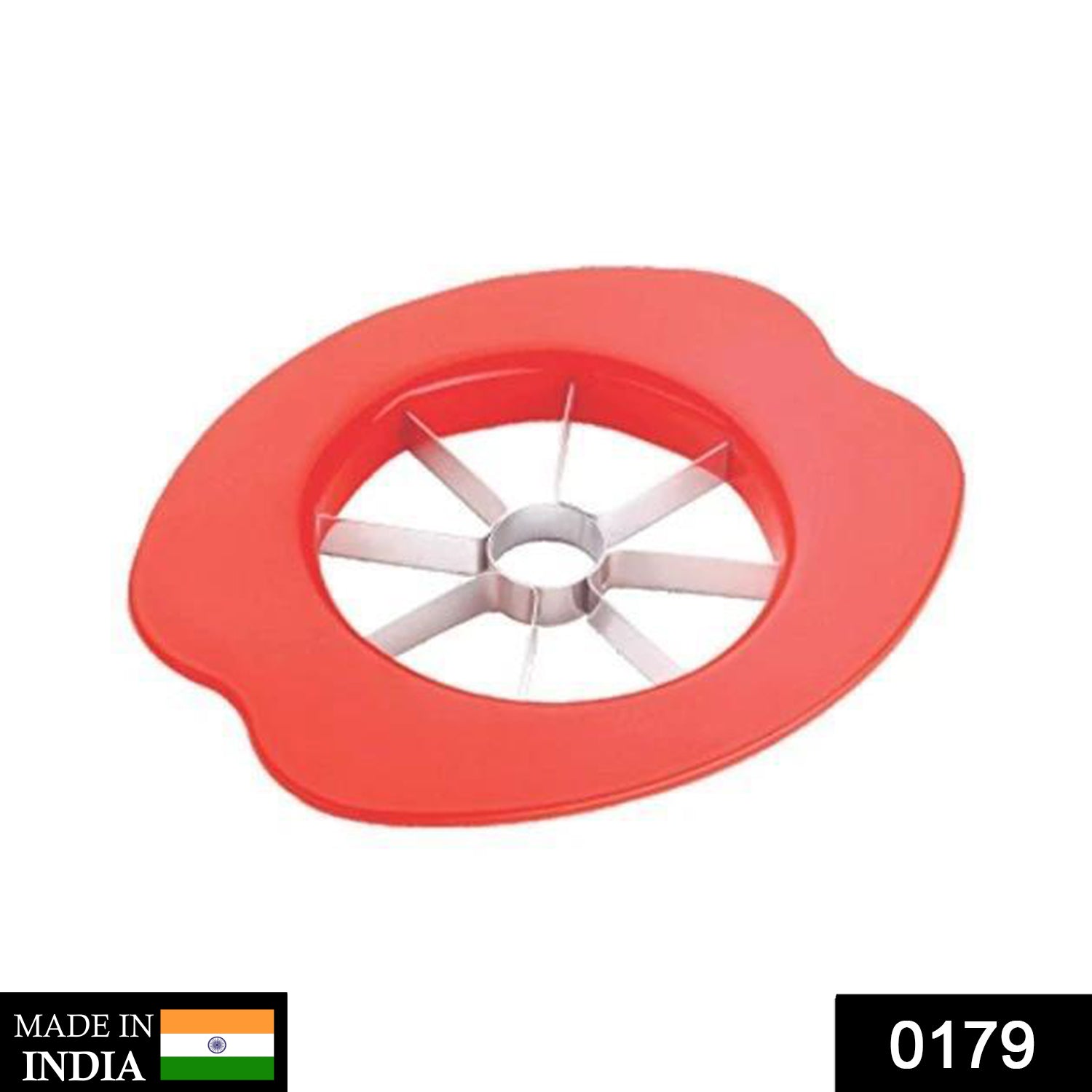 Close-up of the Quickslice fruit slicer showing its ergonomic design.