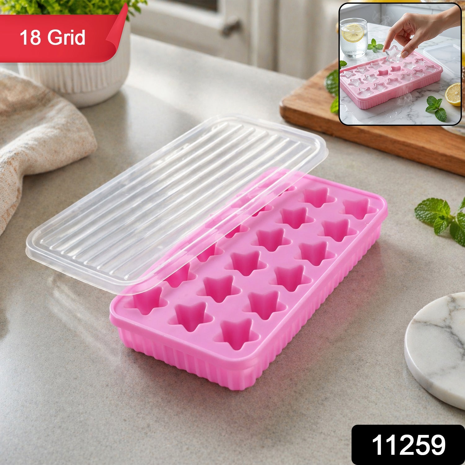 star shaped ice cube tray ideal for drinks and parties