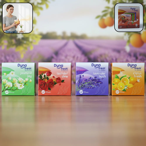 Pack of mixed fragrance air freshener blocks for home and office