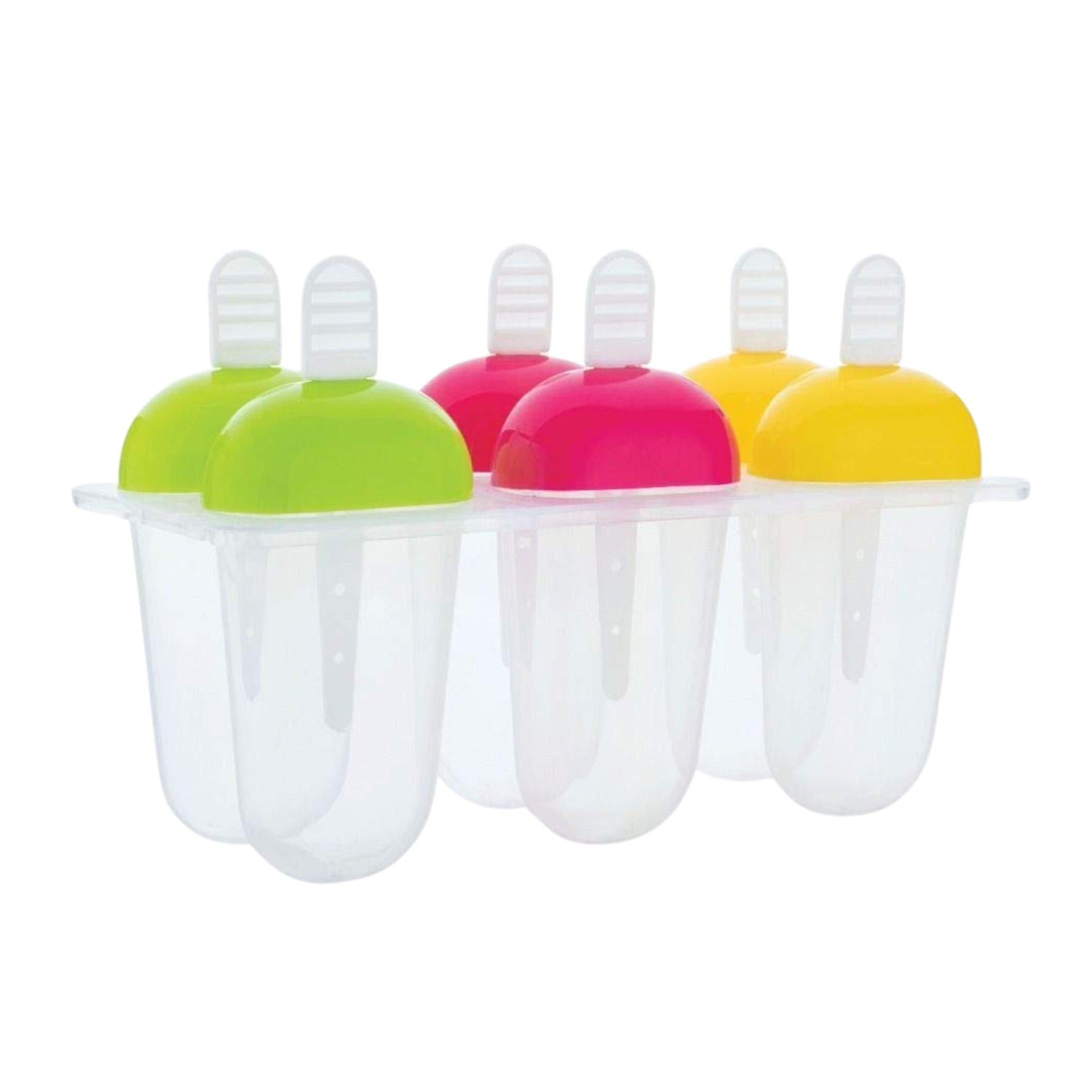 Colorful ice molds designed for easy homemade popsicles.