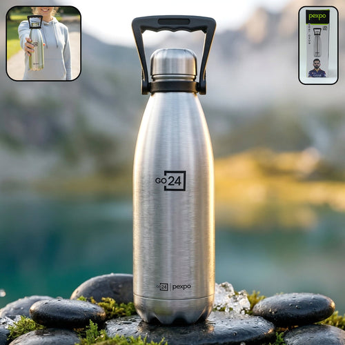 Pexpo Echo insulated stainless steel water bottle with vacuum insulation
