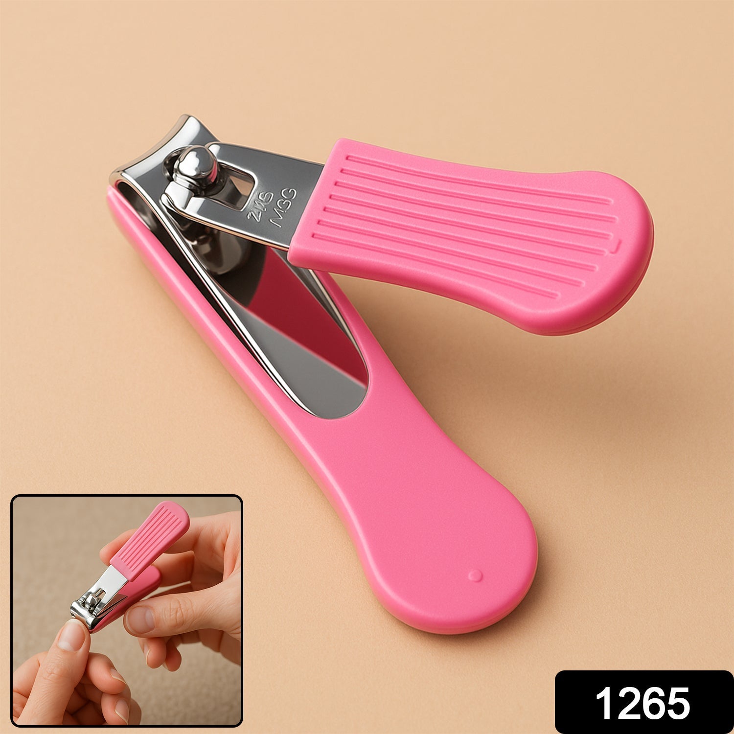Sharp steel blades on AuriGlam nail cutter for precise trimming