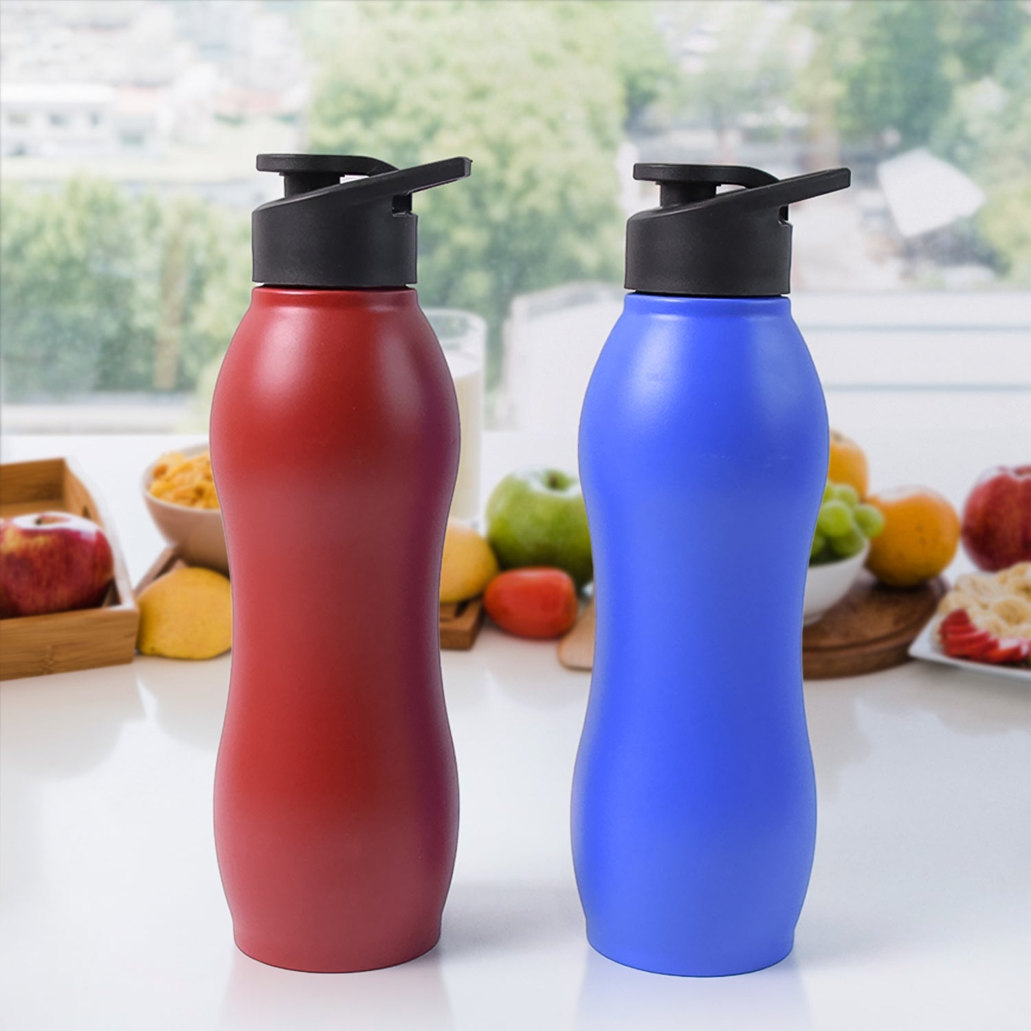 Therma Sip insulated stainless steel water bottle with vacuum insulation