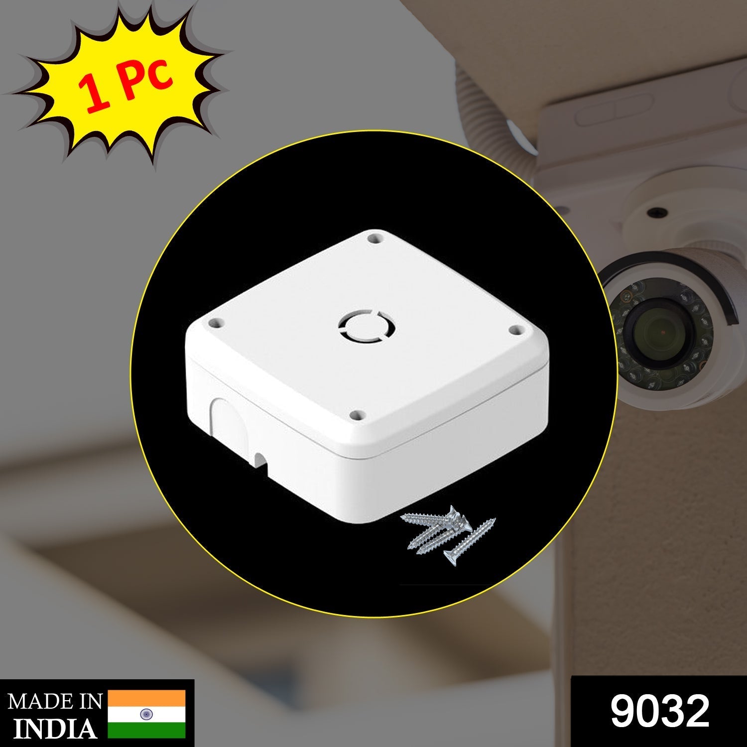 Durable plastic camera enclosure designed for safe storage and mounting.