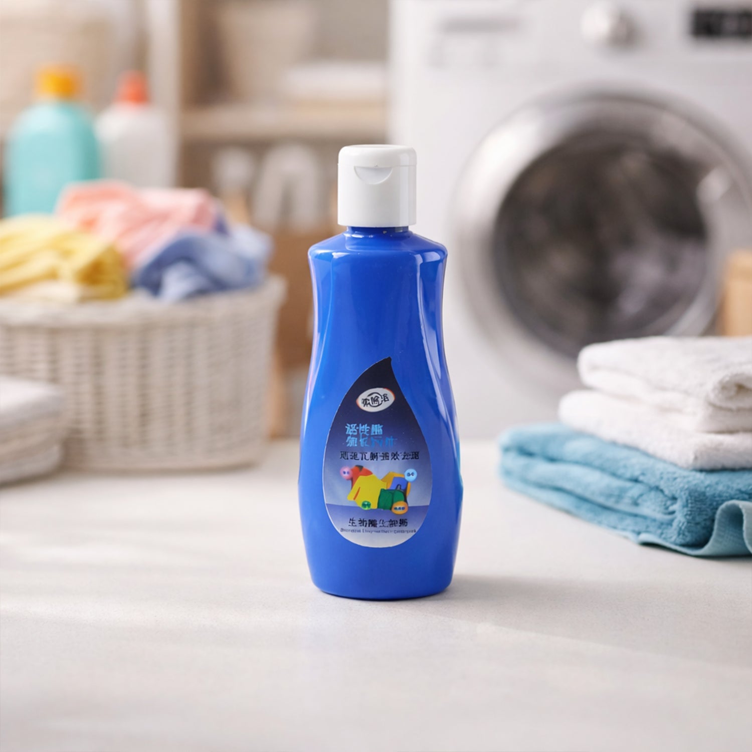 Liquid laundry stain remover bottle for clothes