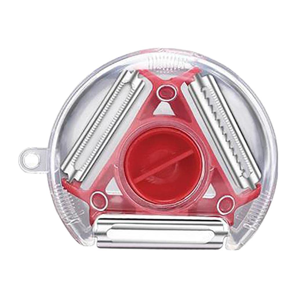 Compact design of the rotary vegetable slicer, ideal for small Indian kitchens.