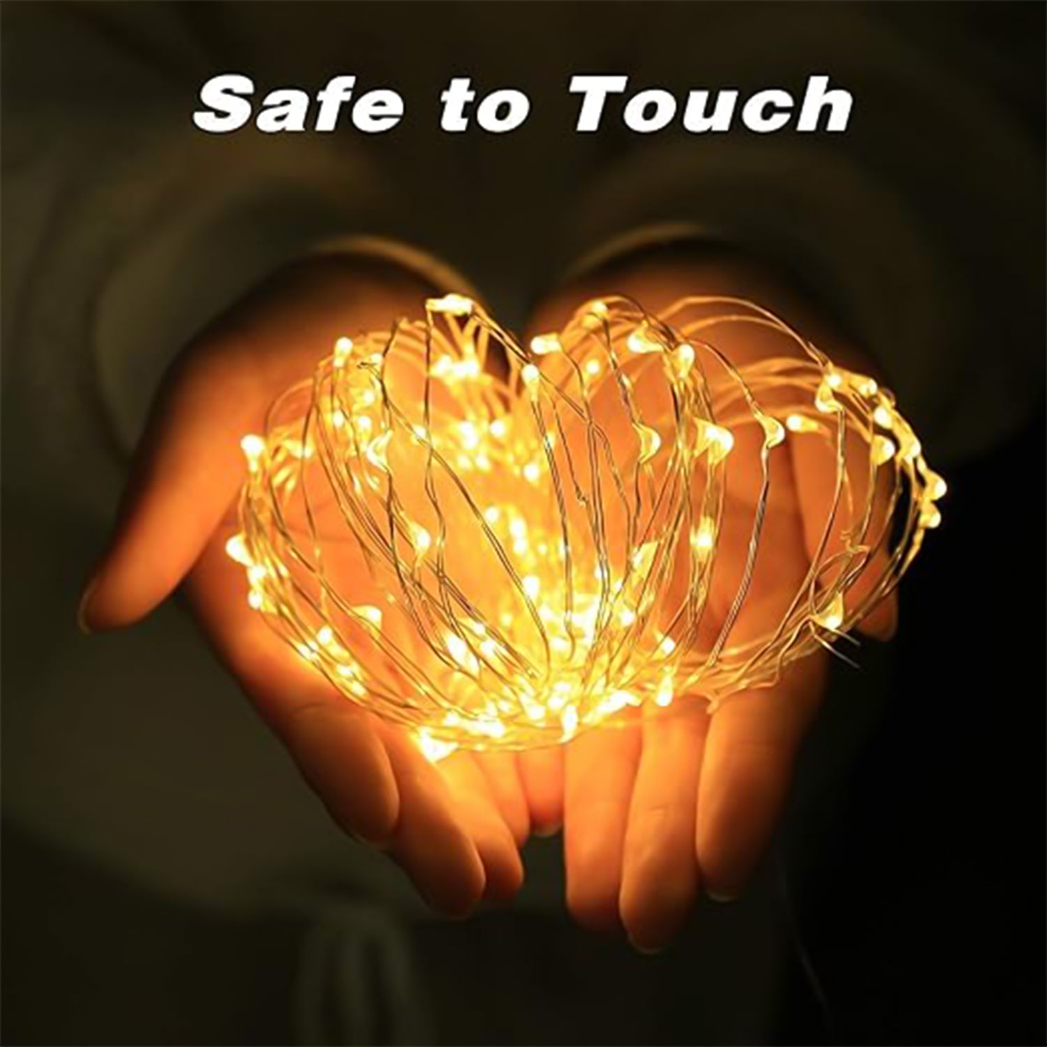 Waterproof LED fairy string lights, perfect for outdoor use and home decor