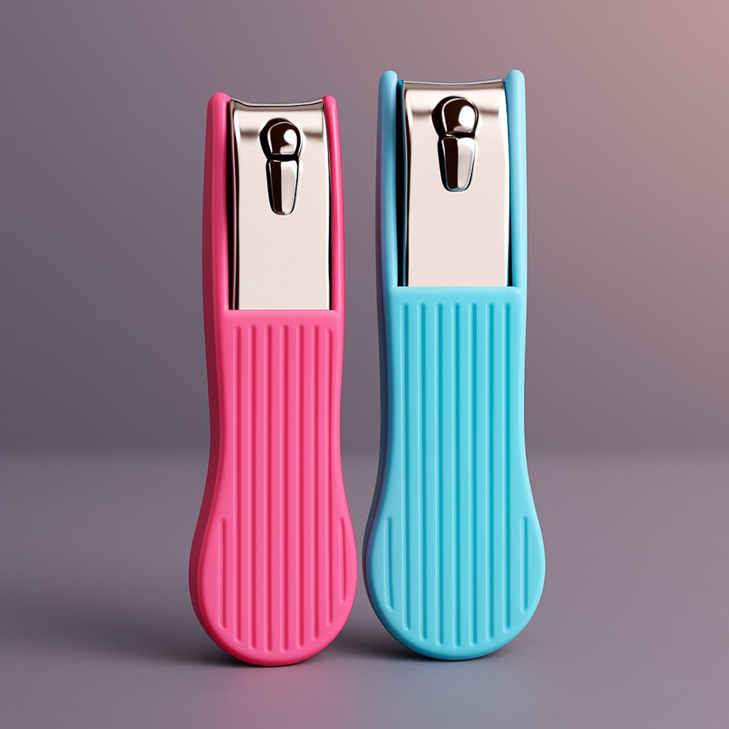 AuriGlam nail cutter featuring built-in nail file and grime remover