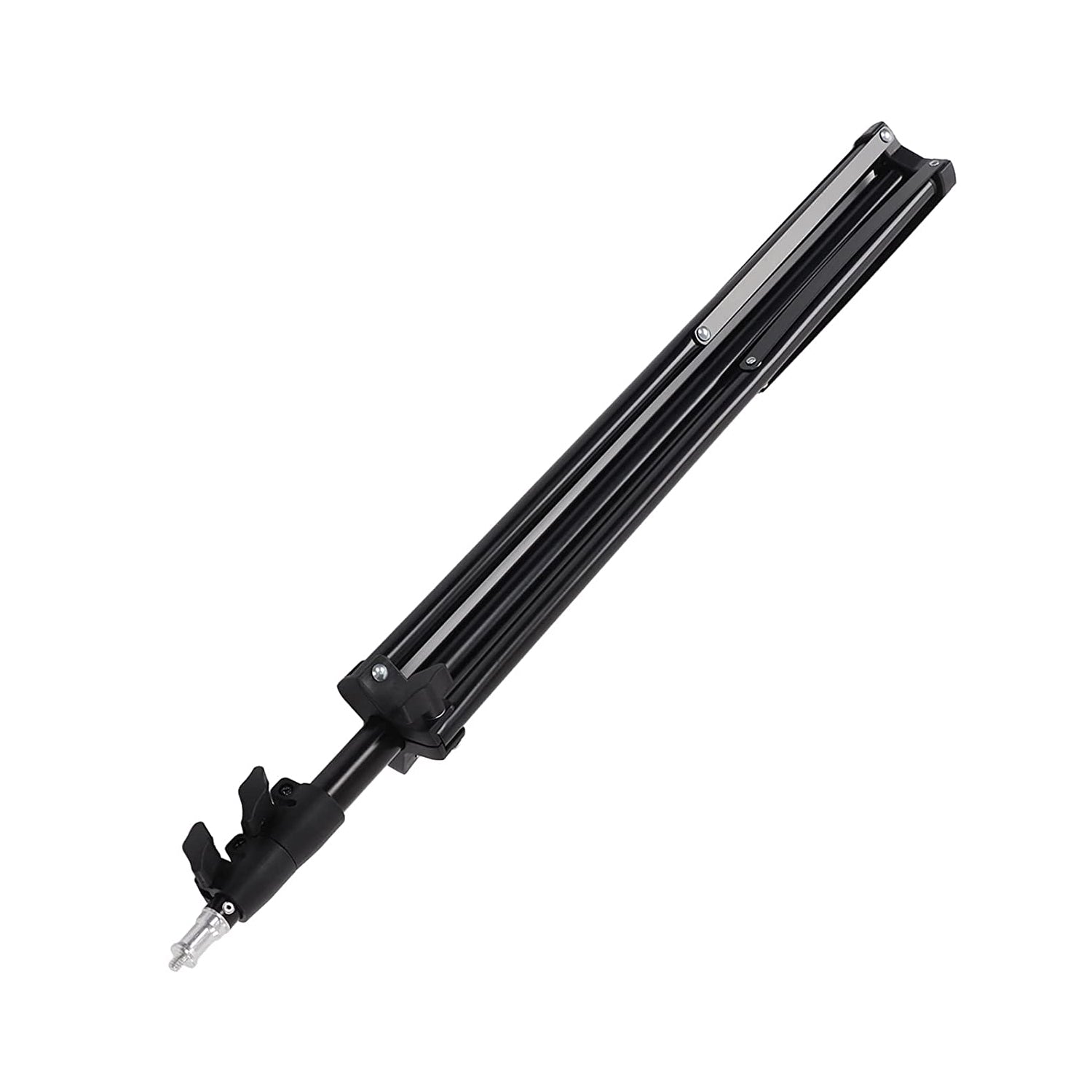 Adjustable head of a DSLR camera tripod, showcasing its flexibility for panning shots.