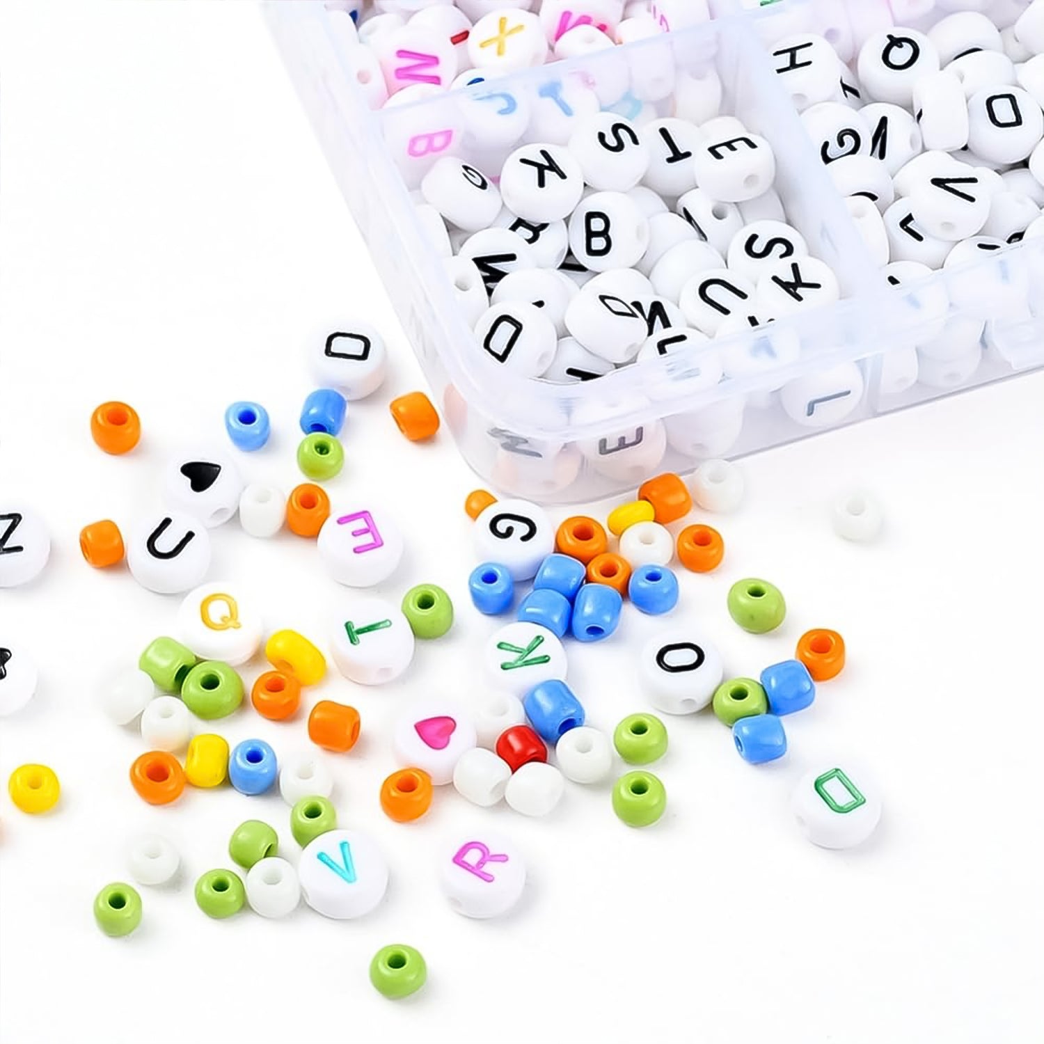 Collection of completed personalized bracelets made from the DIY kit