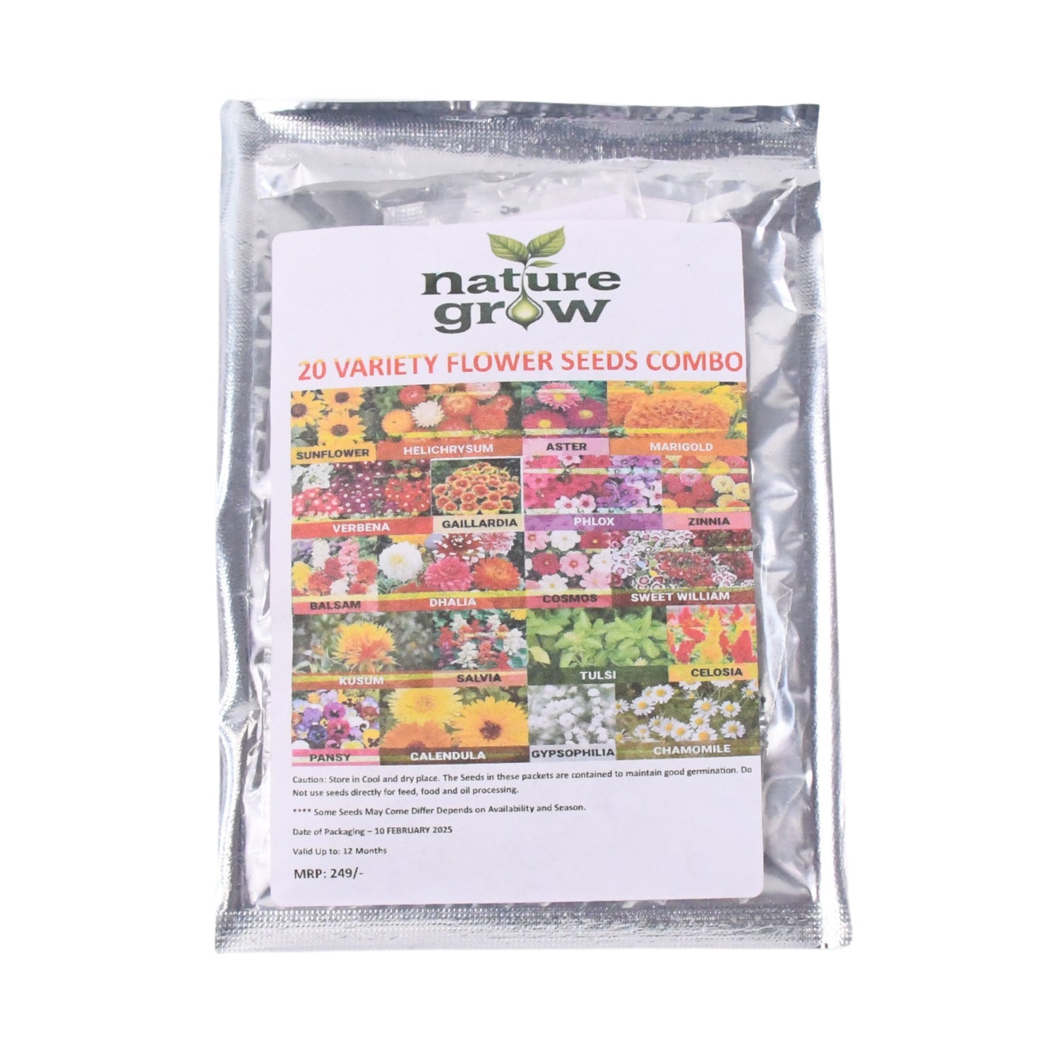 Wildflower seeds combo pack ideal for outdoor gardens