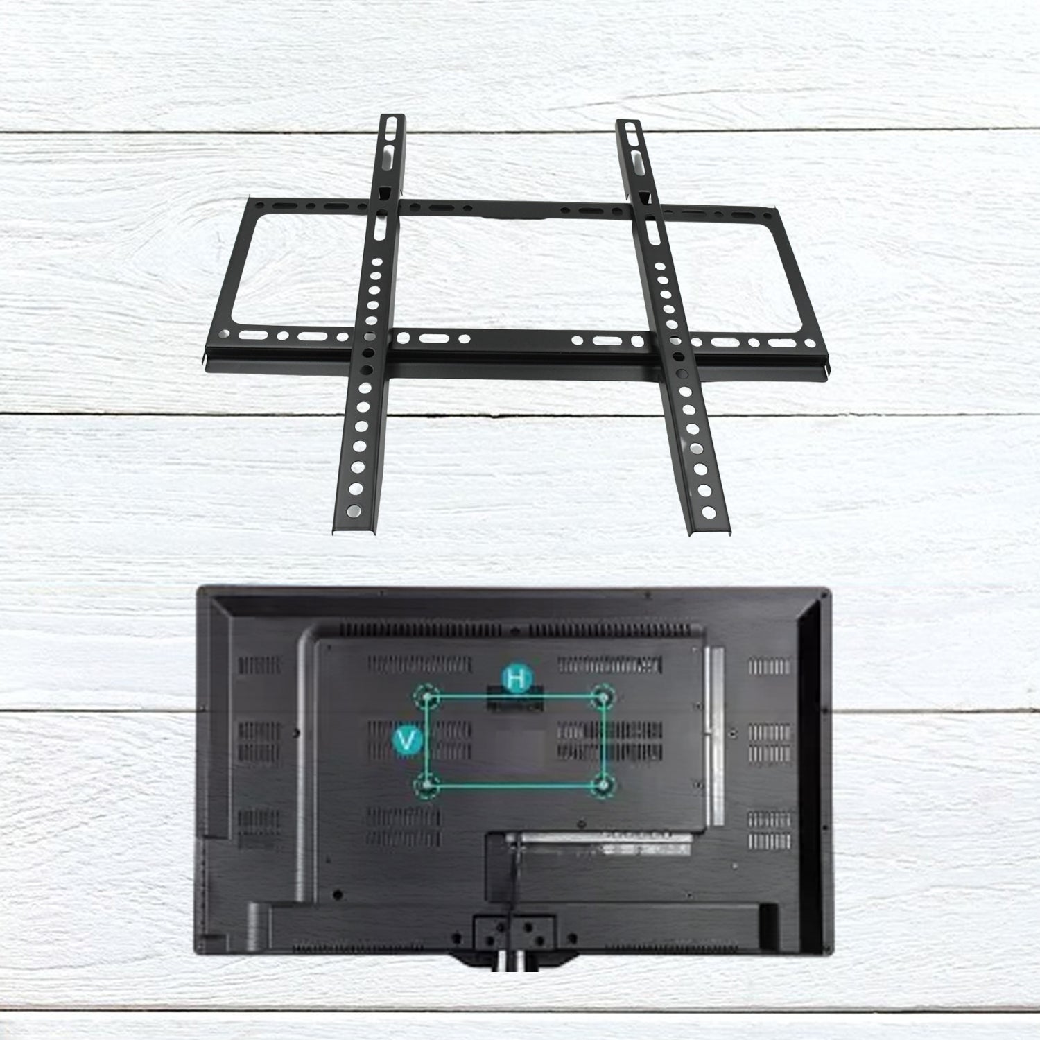 1549 Tv Wall Bracket Mount Slim Monitor Stand For 26 X 63 Lcd Led 3d Plasma Flat Tvs Full Motion Heavy-duty Wall Bracket Sturdy And Strong Flat Screen Design Tv Wall Mount (46cmx20cm)