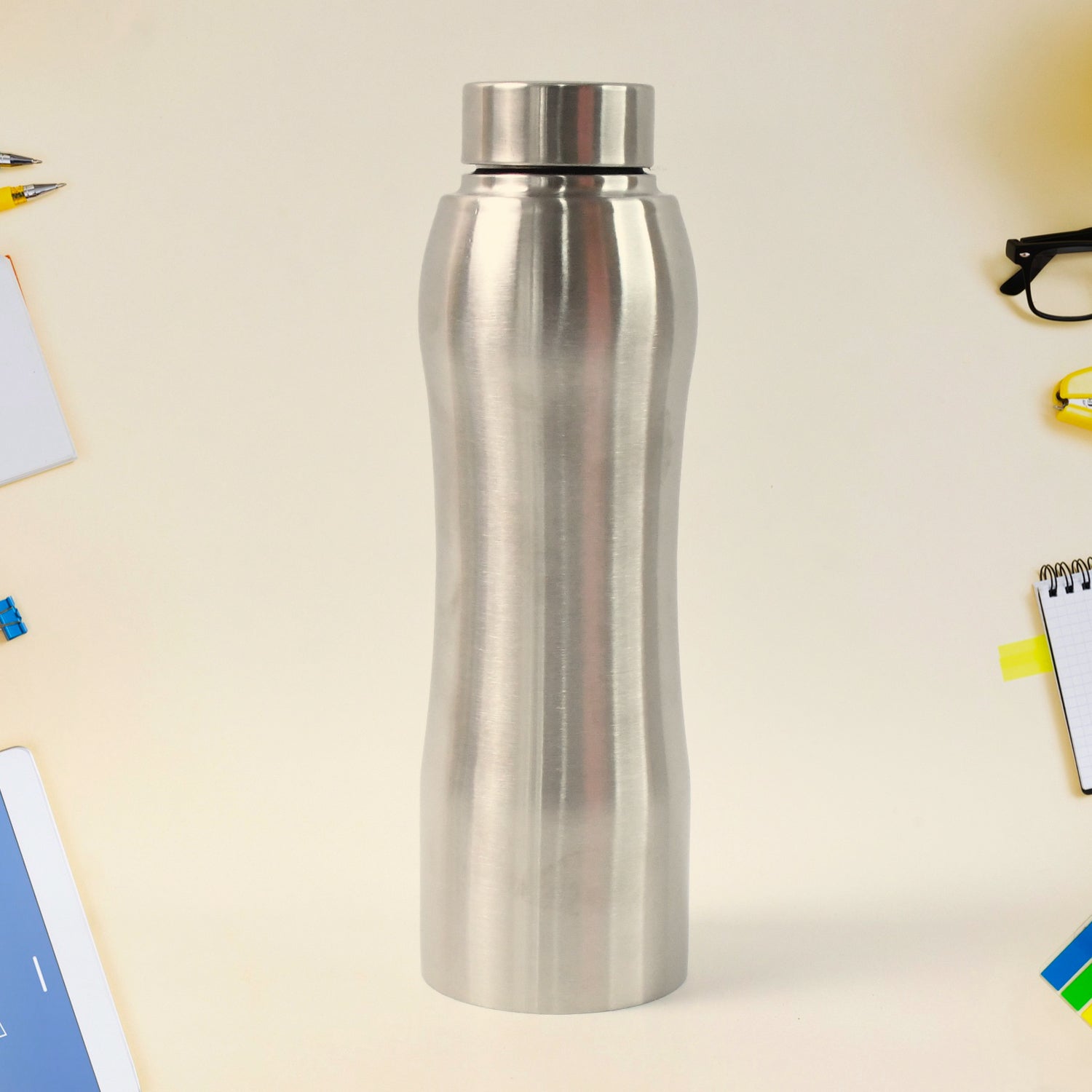 Aqua colored 1000ml stainless steel vacuum insulated water bottle