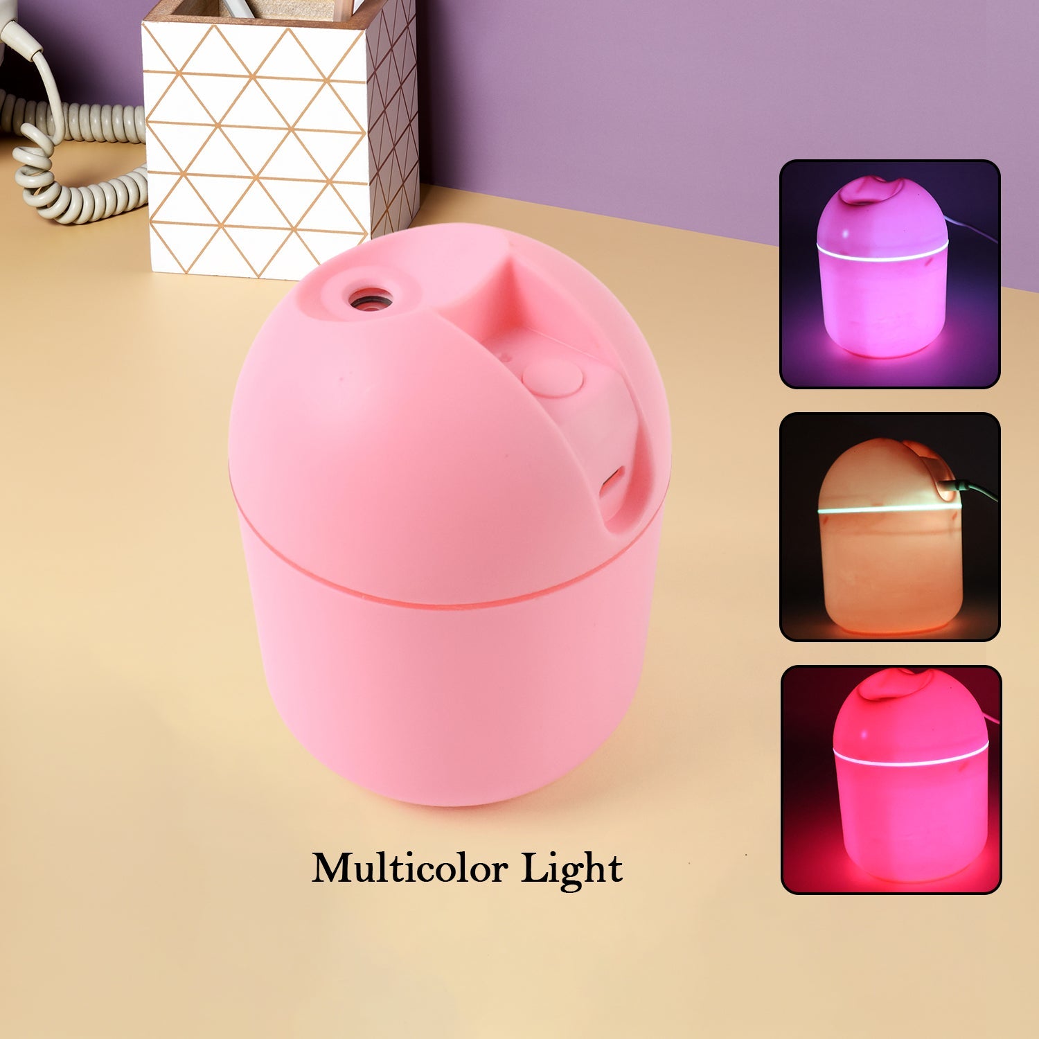 Compact Mini Air Humidifier releasing soothing cool mist