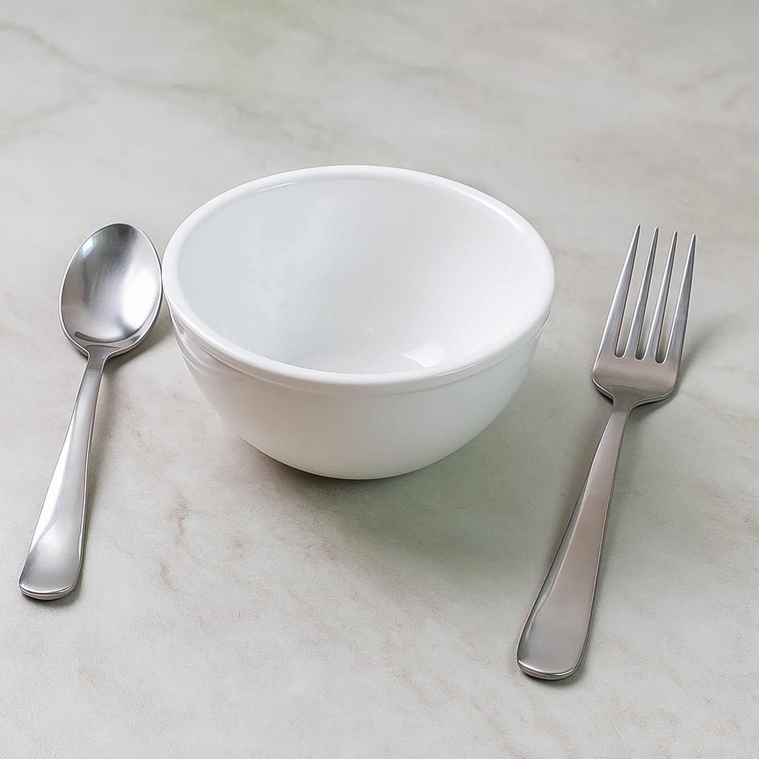 Small melamine serving bowl with ceramic-like finish