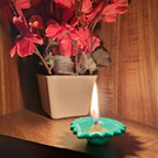 A single Silicone Diwali Diya demonstrating its sturdy base and oil-holding capacity.