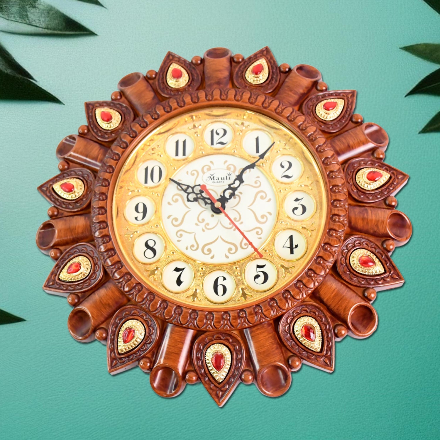 Mono time feature of analog wall clock perfect for office and home