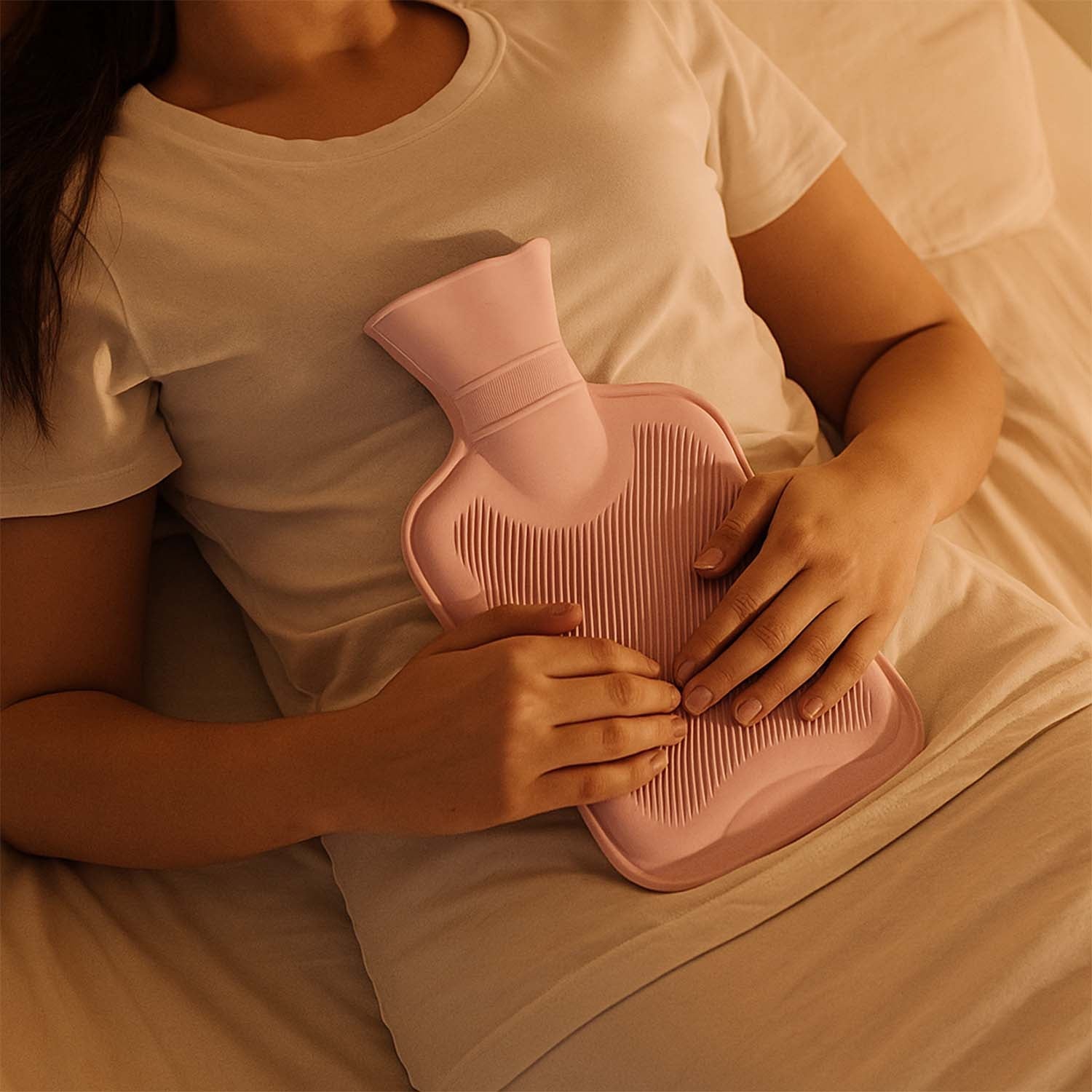 Personal relaxation kit featuring neck massage roller, body scrub brush and eye sleep mask