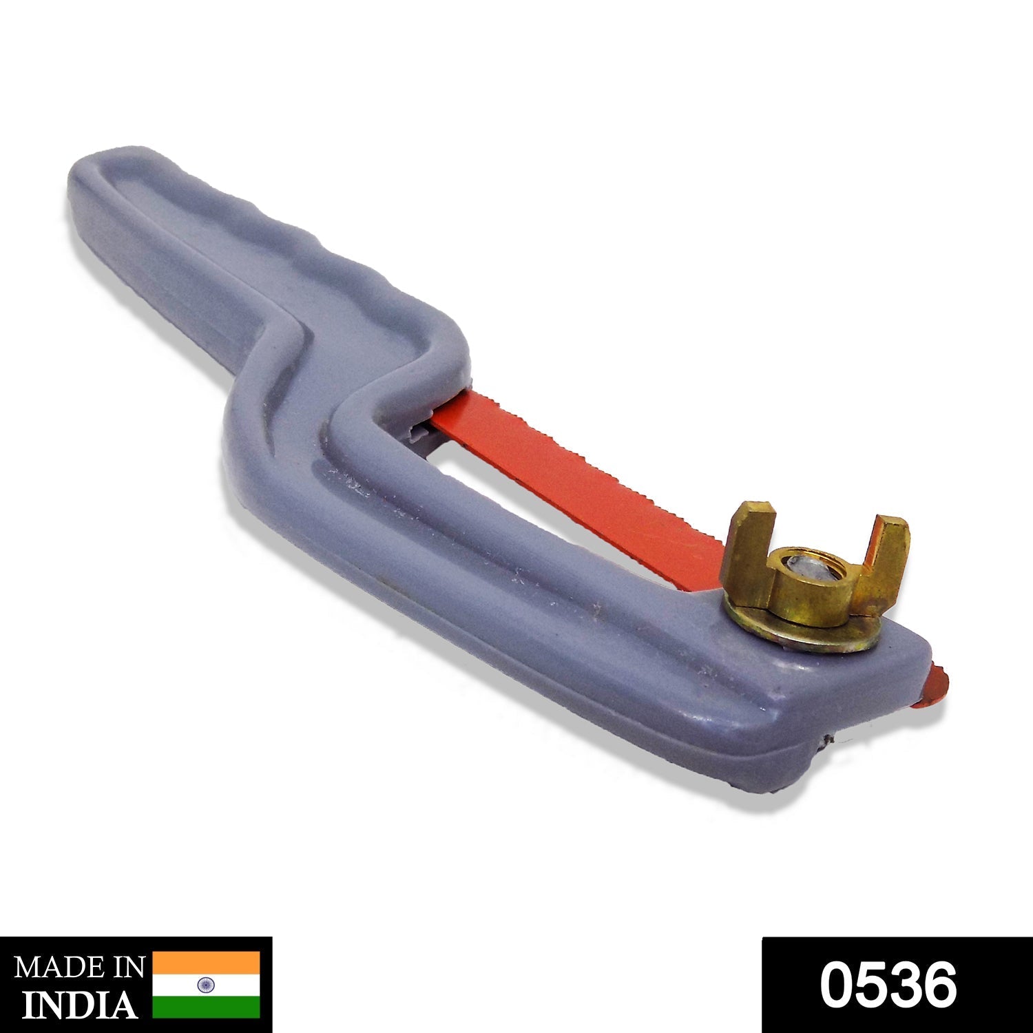 BoltForce Mini Hacksaw with ergonomic handle, ready for precise cutting tasks.