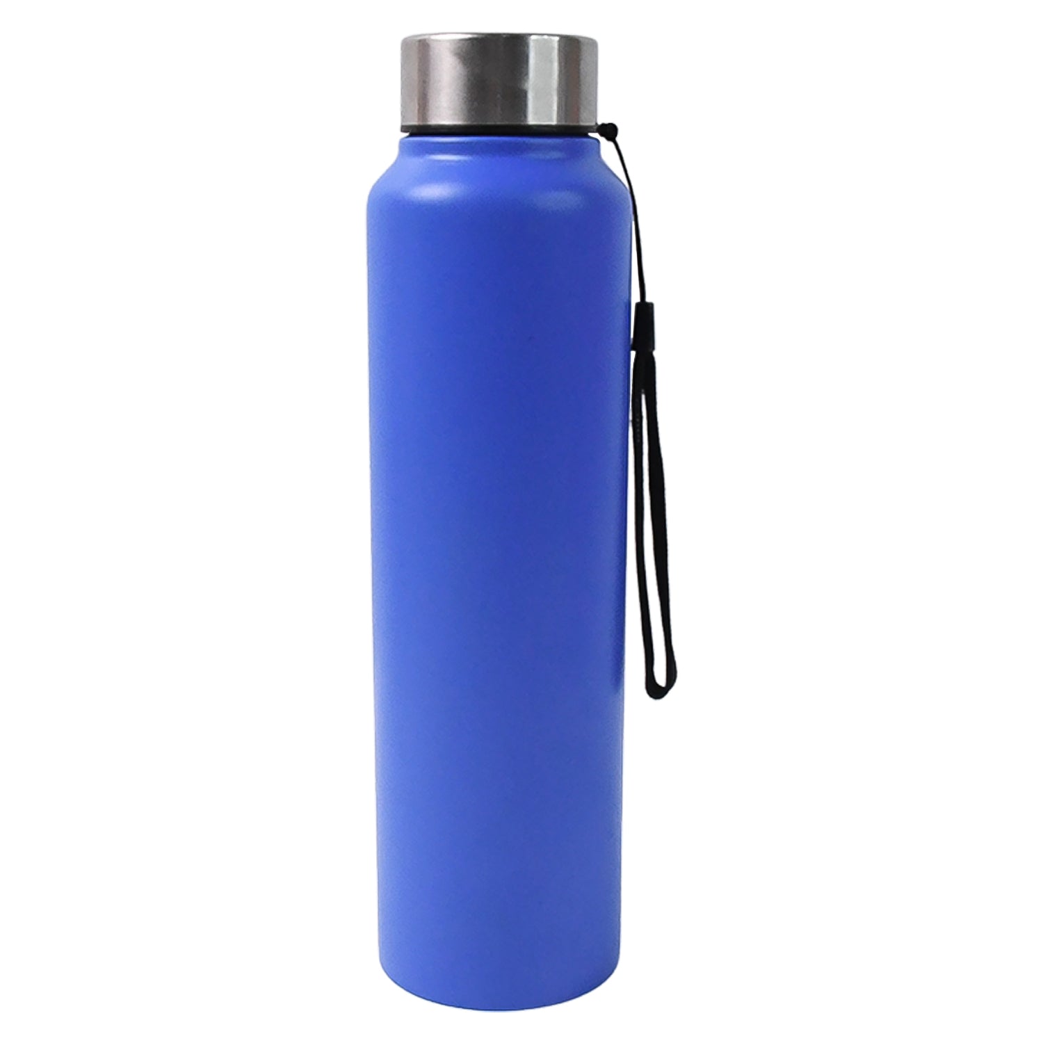 Blue matte finish stainless steel hydration water bottle with 1000 ML capacity