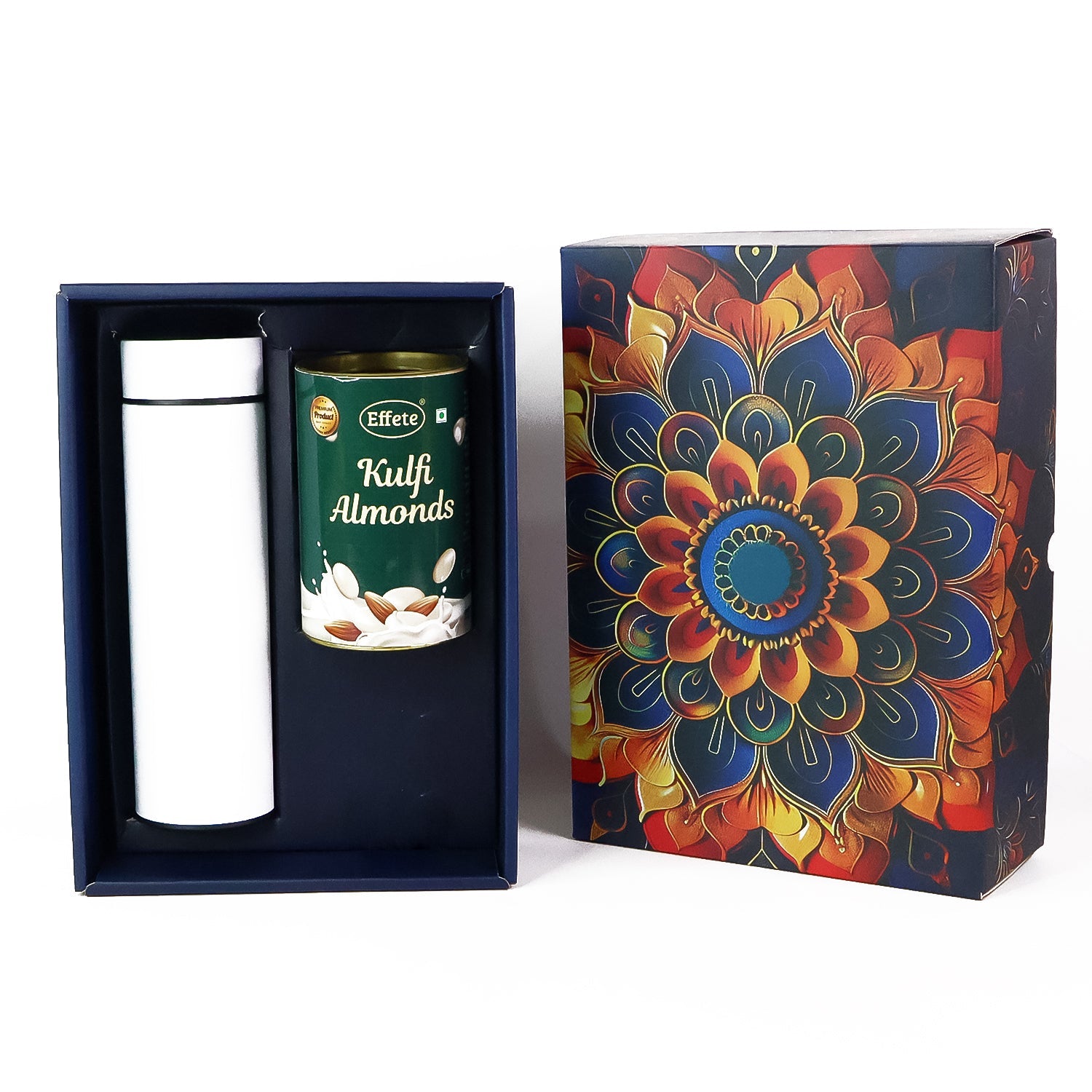 Premium kulfi almond chocolate gift hamper in luxury packaging