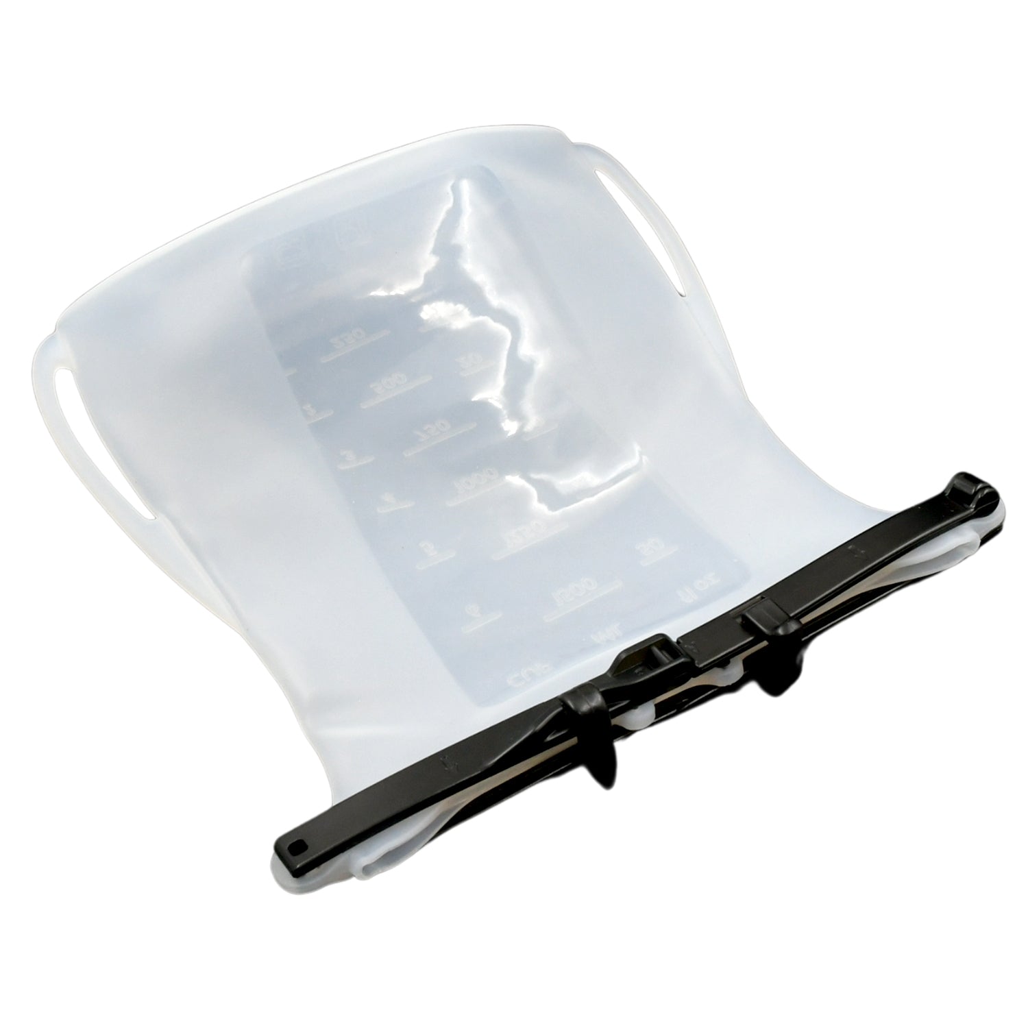 Assortment of Reusable Silicone Food Storage Bags in various sizes, filled with different foods like fruits and sandwiches.