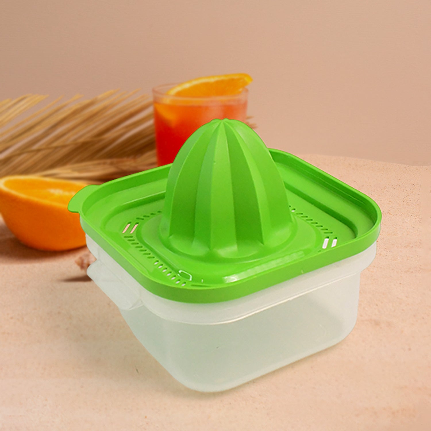 Apex manual juicer with compact square design ideal for kitchen use