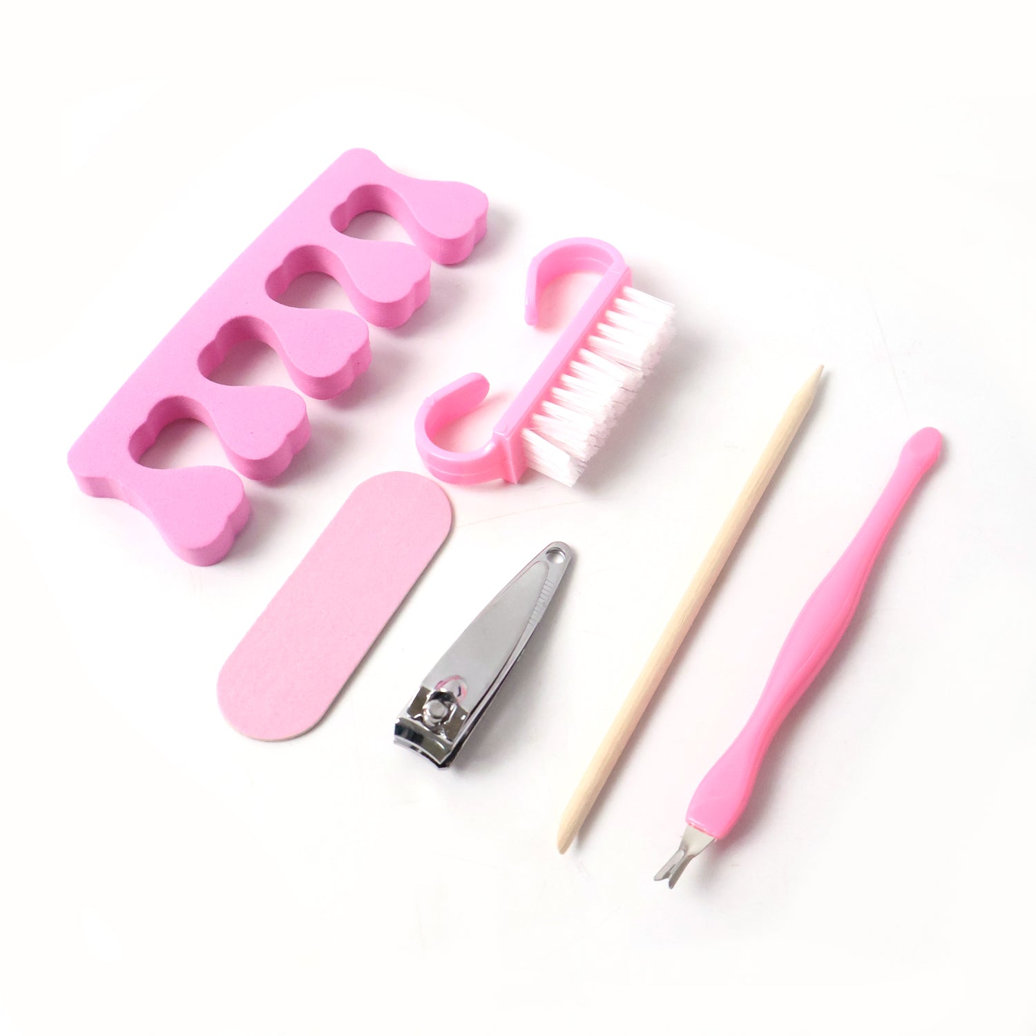Pedicure foot care kit included in the manicure grooming set for nail care