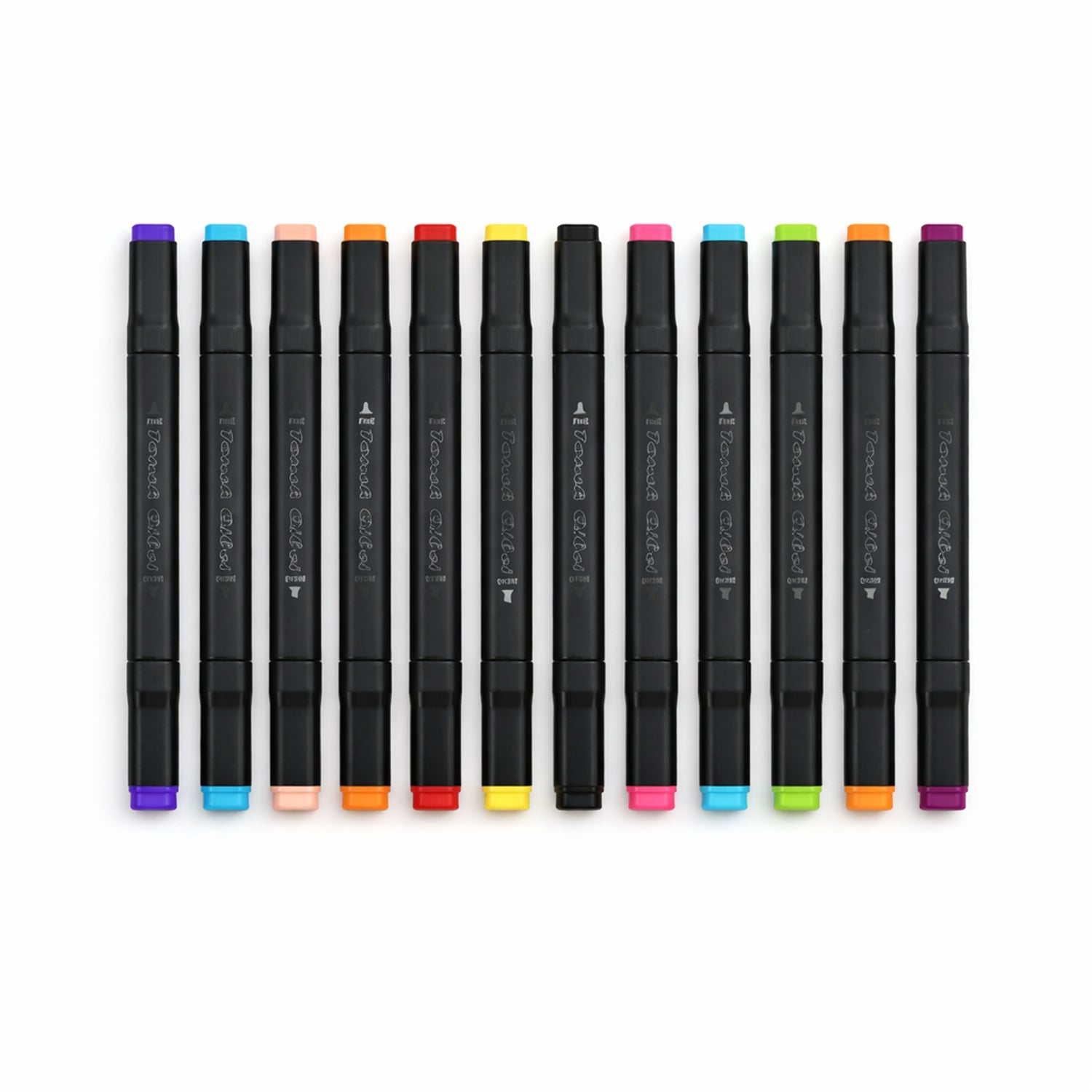 Artistic acrylic marker pens for drawing and craft projects