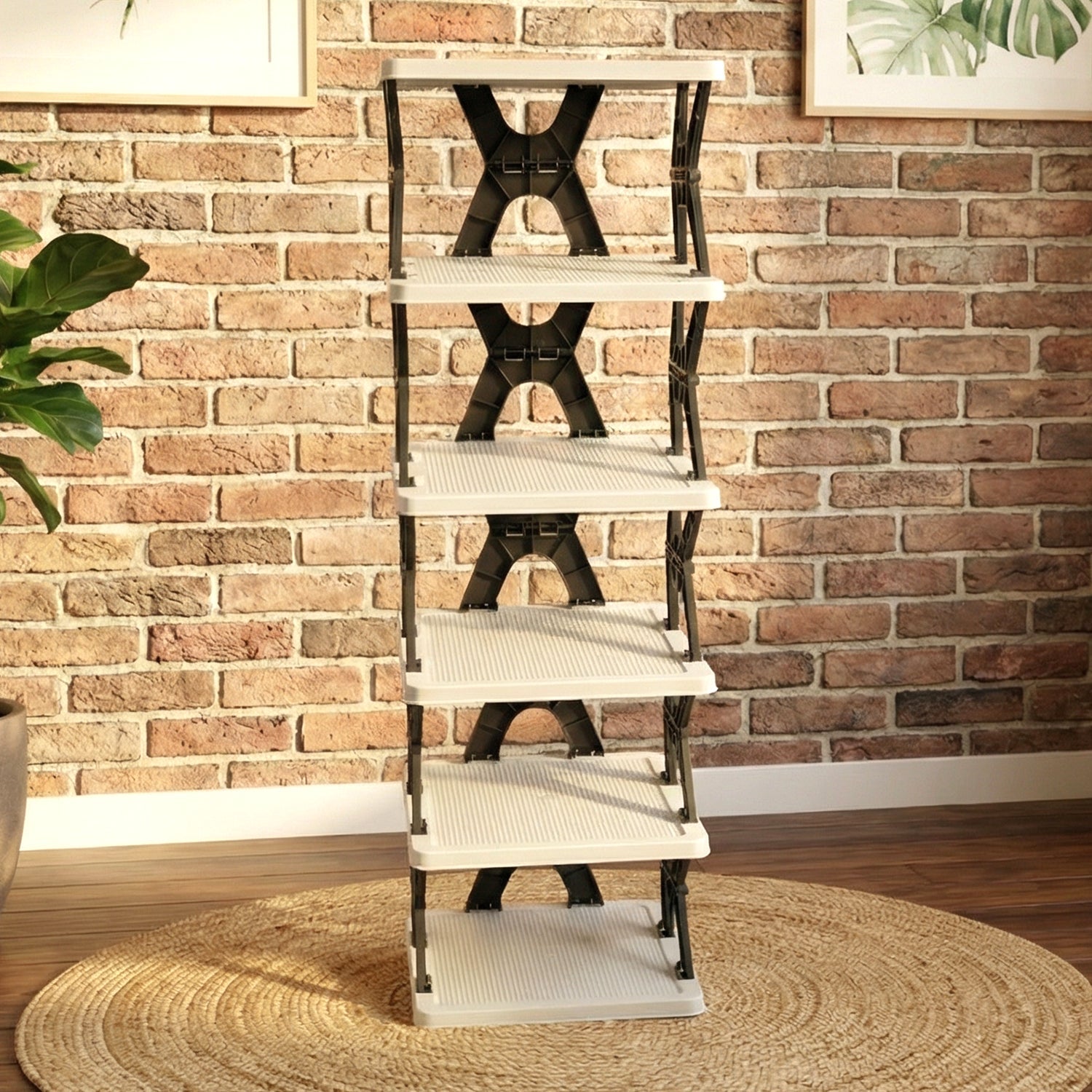 Footwear storage with lightweight and easy to assemble shoe rack