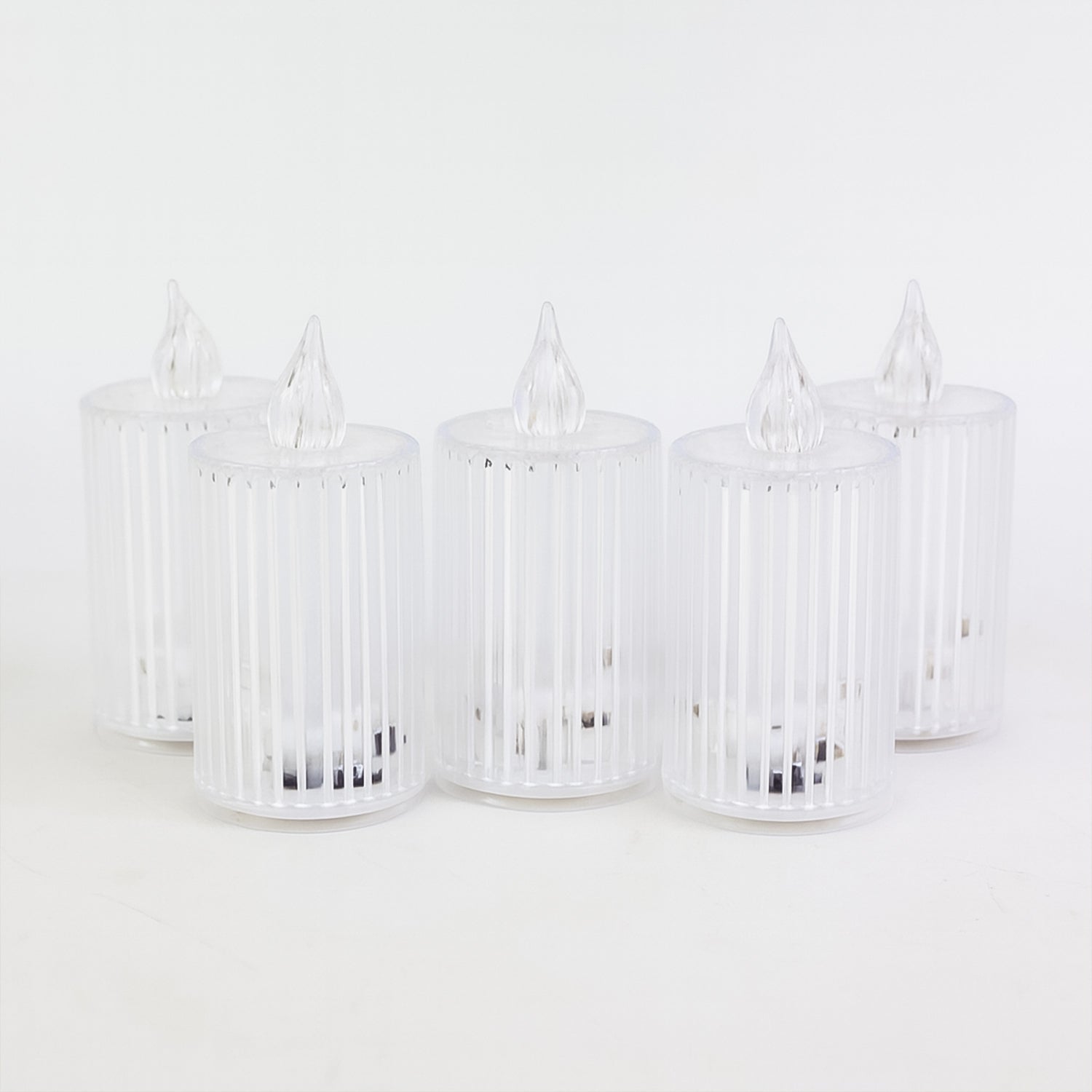 Single LED flameless candle with premium crystal-effect design
