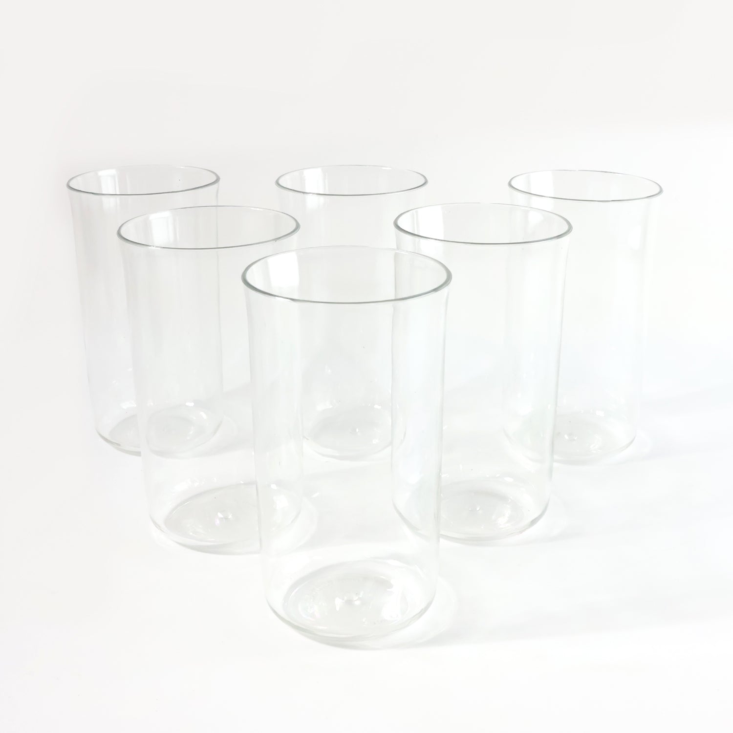 300ml juice glass set made of durable glossy plastic for everyday use