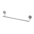 Towel organizer rod with stable brackets fixed on wall