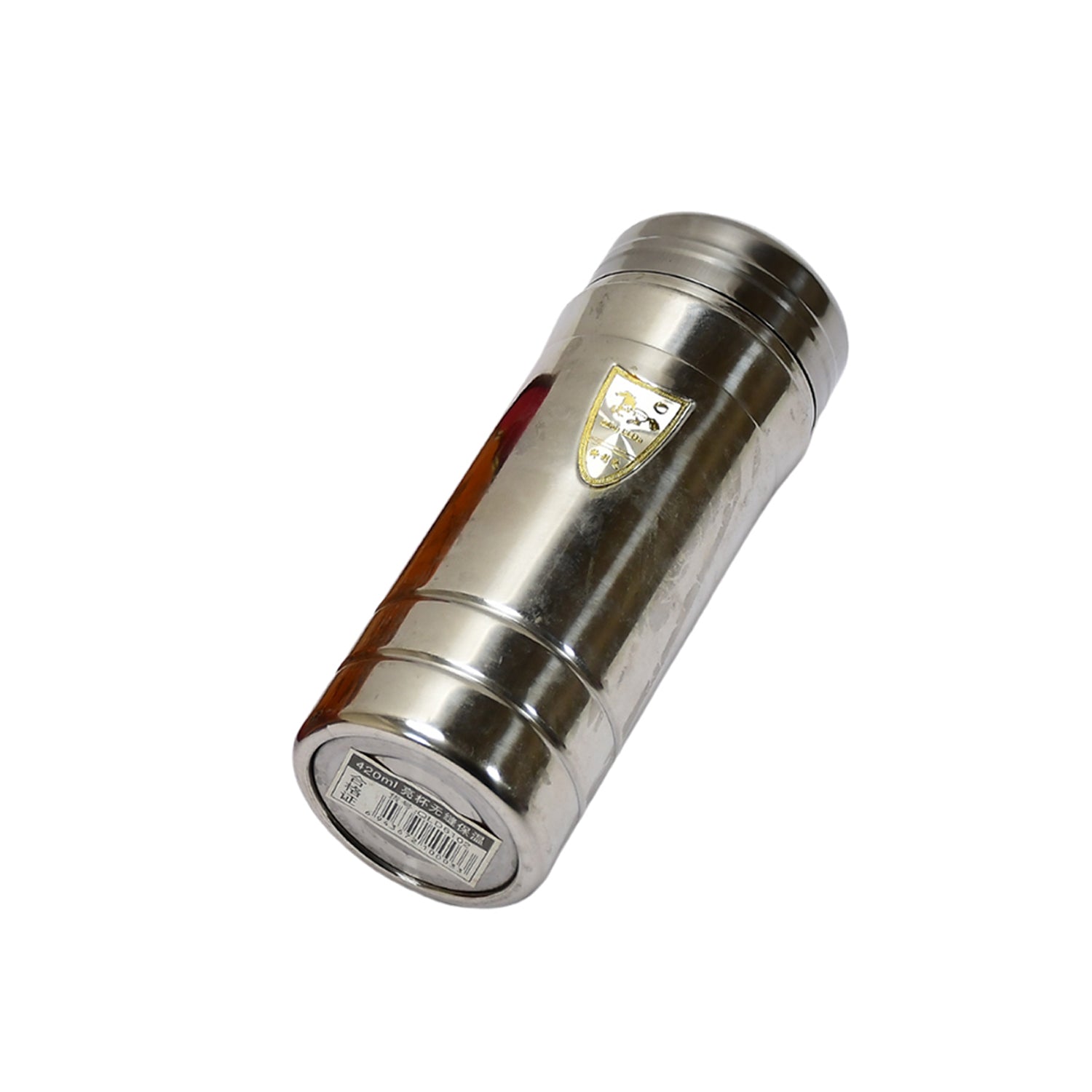 Close-up of the leak-proof threaded lid on the vacuum insulated water bottle.