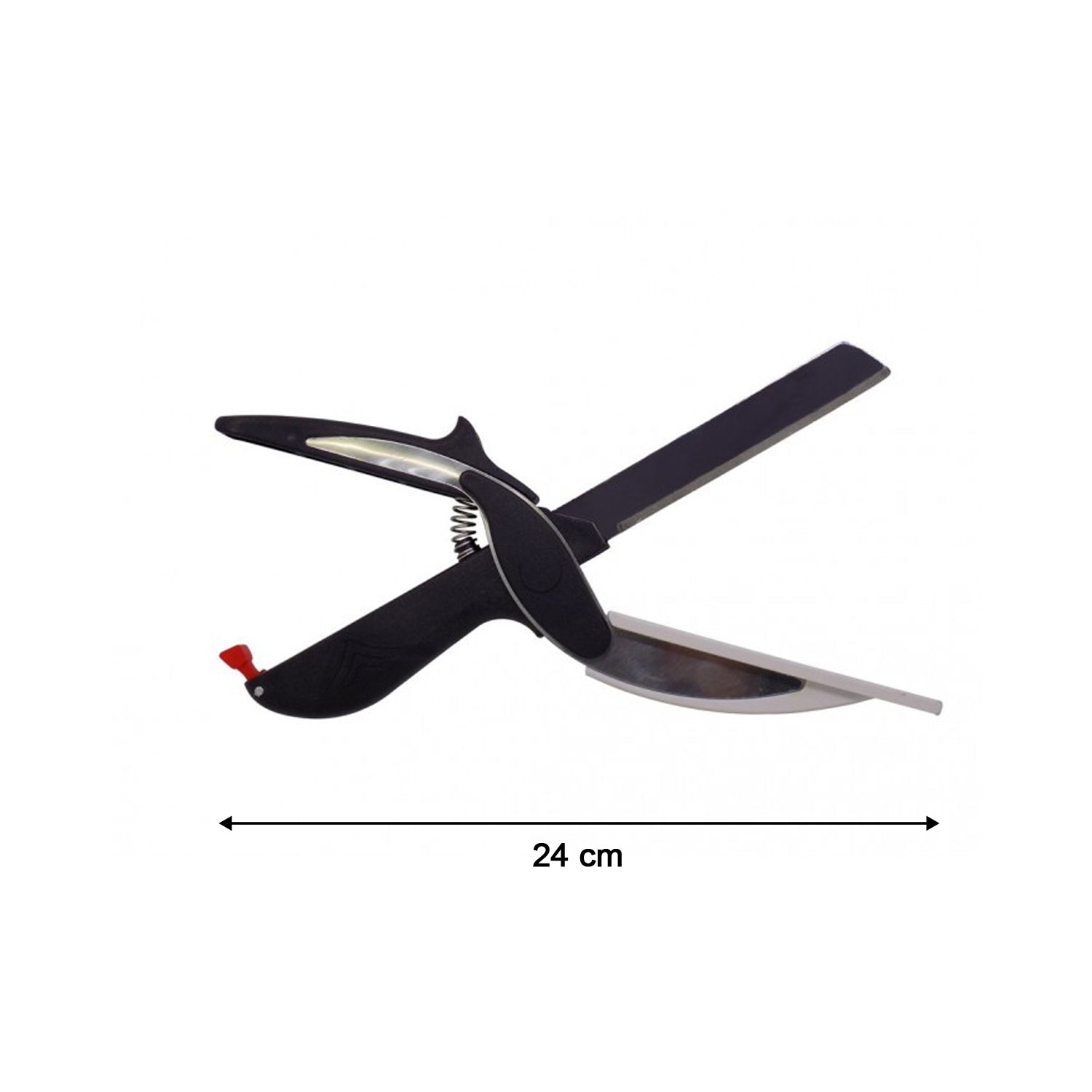 Ergonomic design of the Quickslice multi-function food chopper.