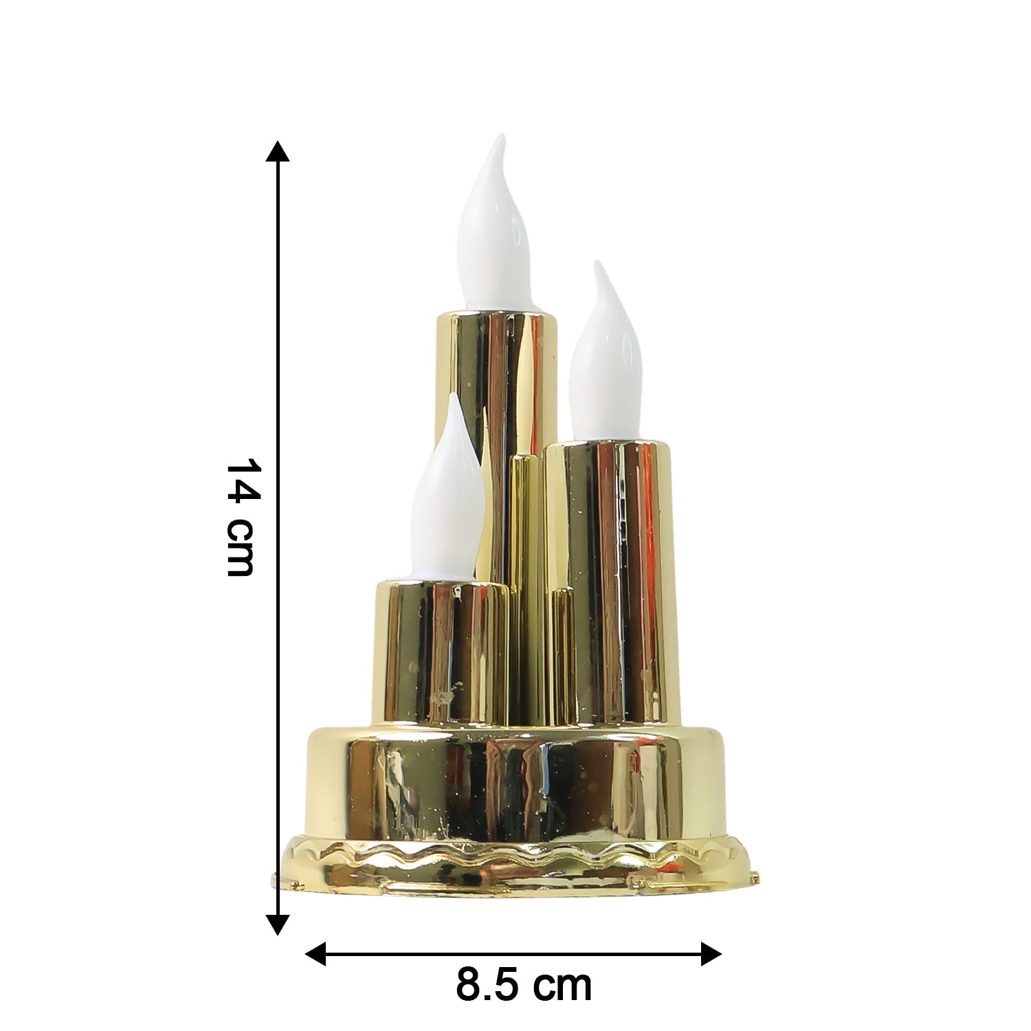 Safe and elegant LED flameless candle lamp perfect for pooja room and parties