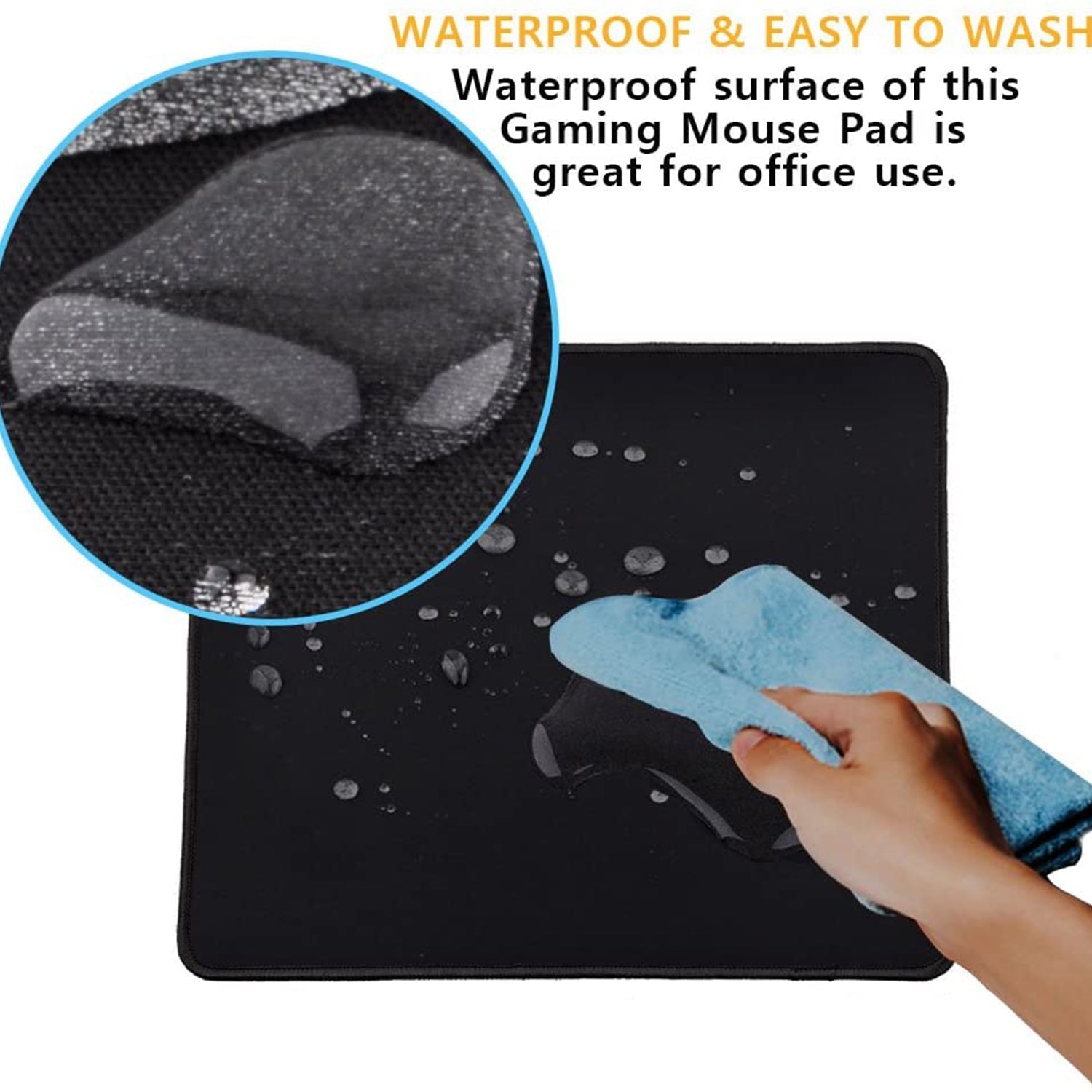 Simple mouse pad designed to provide smooth and precise mouse movement.