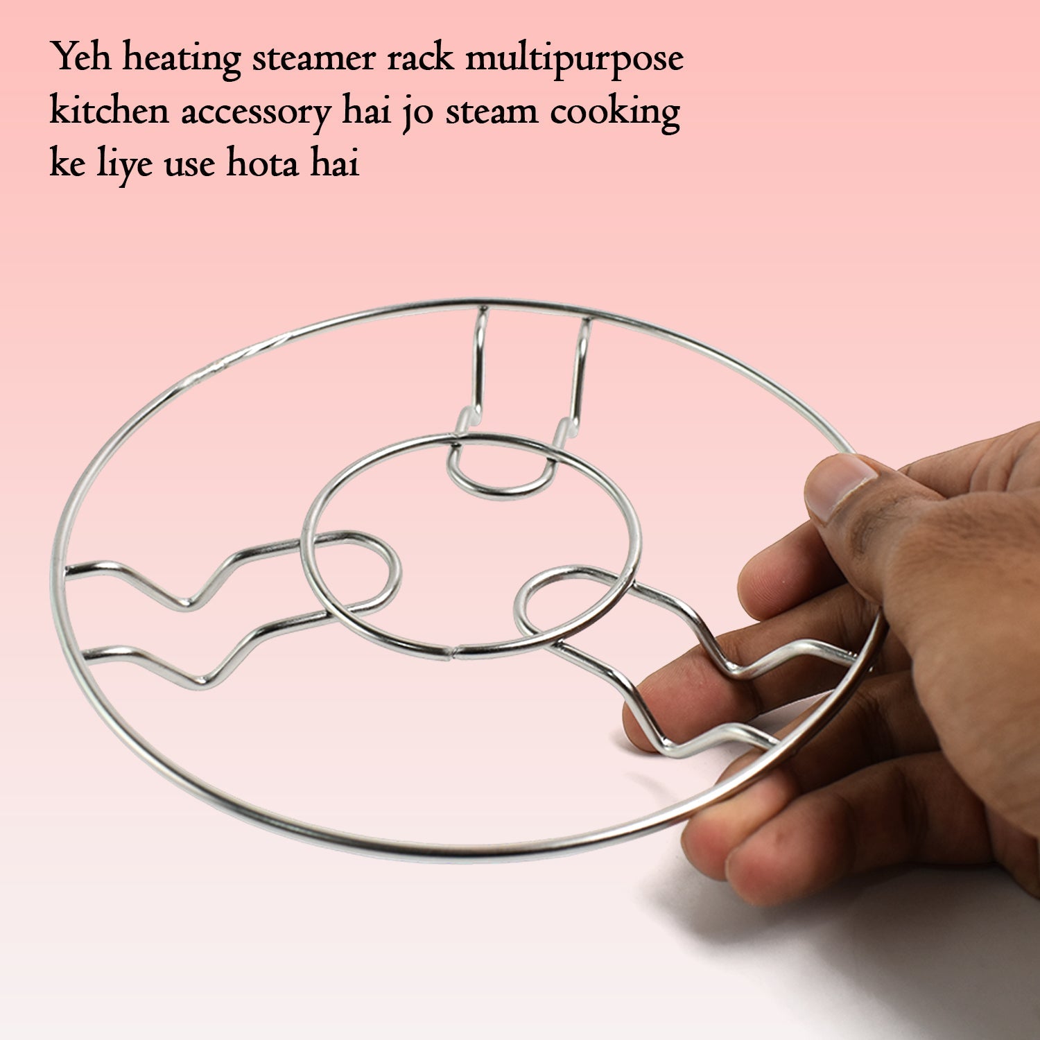 Sleek and durable stainless steel hotmate trivets set of three
