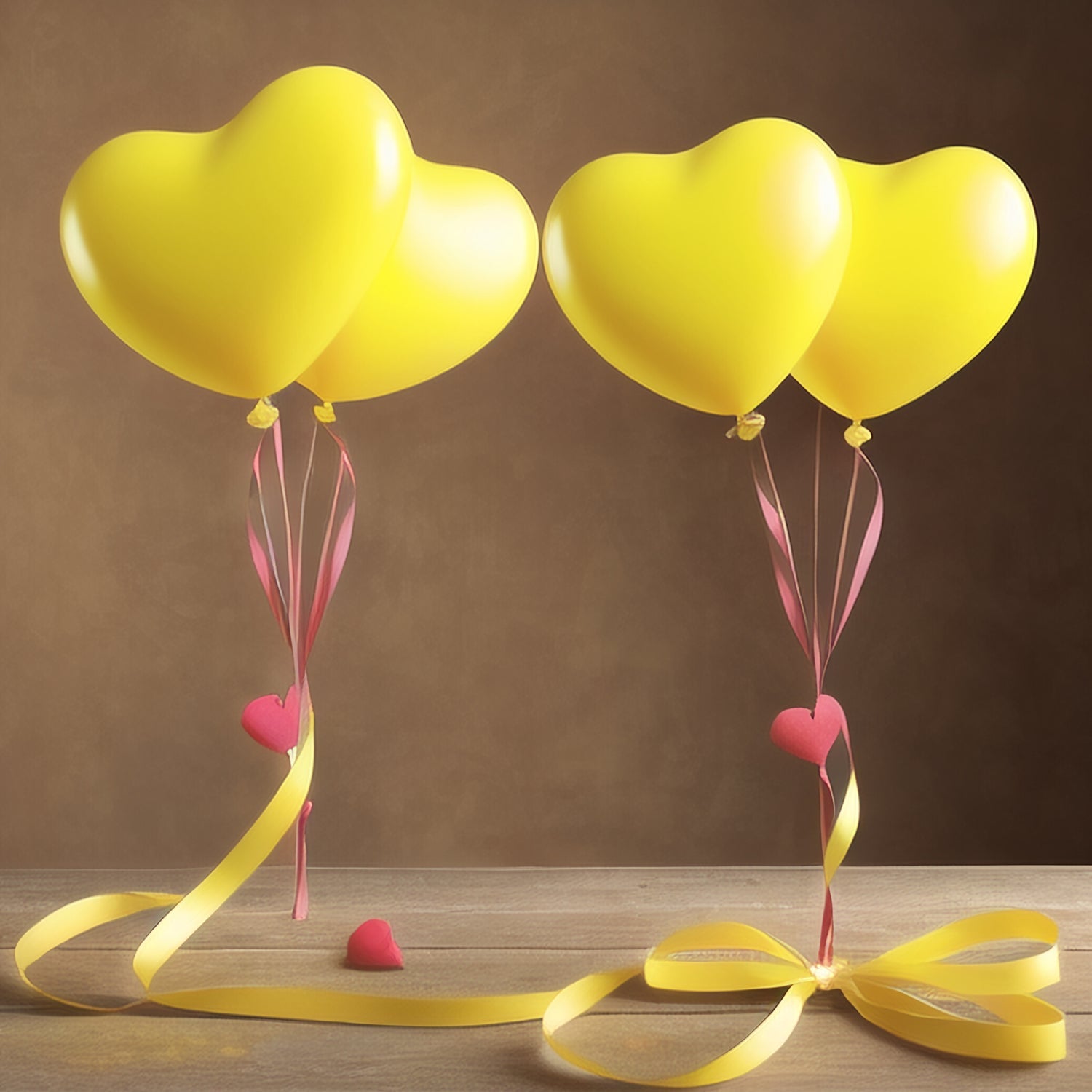 A cluster of vibrant heart shaped latex balloons in rainbow colors for a festive party.