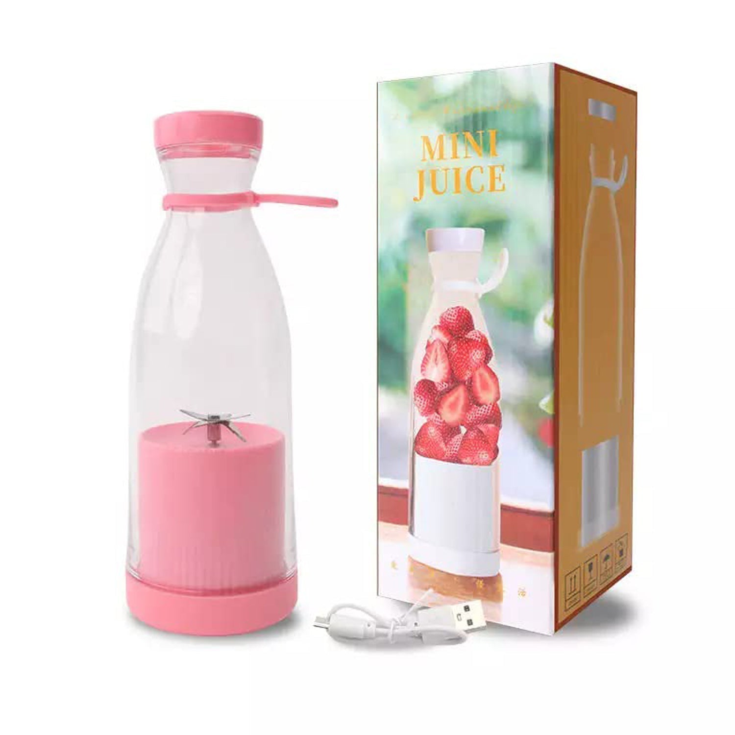 Compact and lightweight portable blender, perfect for making fresh smoothies on the go.