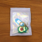 Lightweight avocado keychain ideal for school bags and backpacks