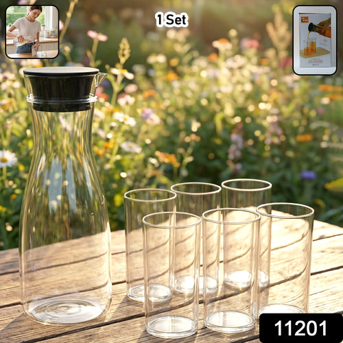 Water jug and glasses set for kitchen dining and outdoor use