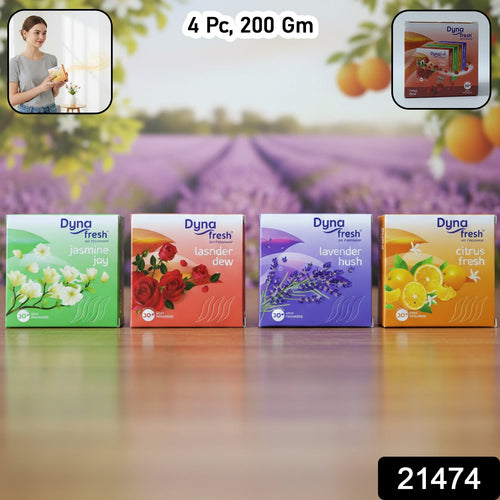 Solid gel air freshener blocks in assorted fragrances
