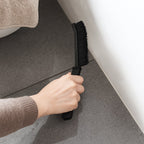 Multipurpose long handle corner brush set for bathroom floor and tile joints