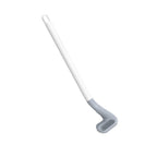 Golf Silicone Toilet Brush expertly reaching and cleaning under the toilet rim for complete hygiene.