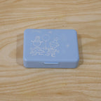 Size guide for portable 6-compartment pill box