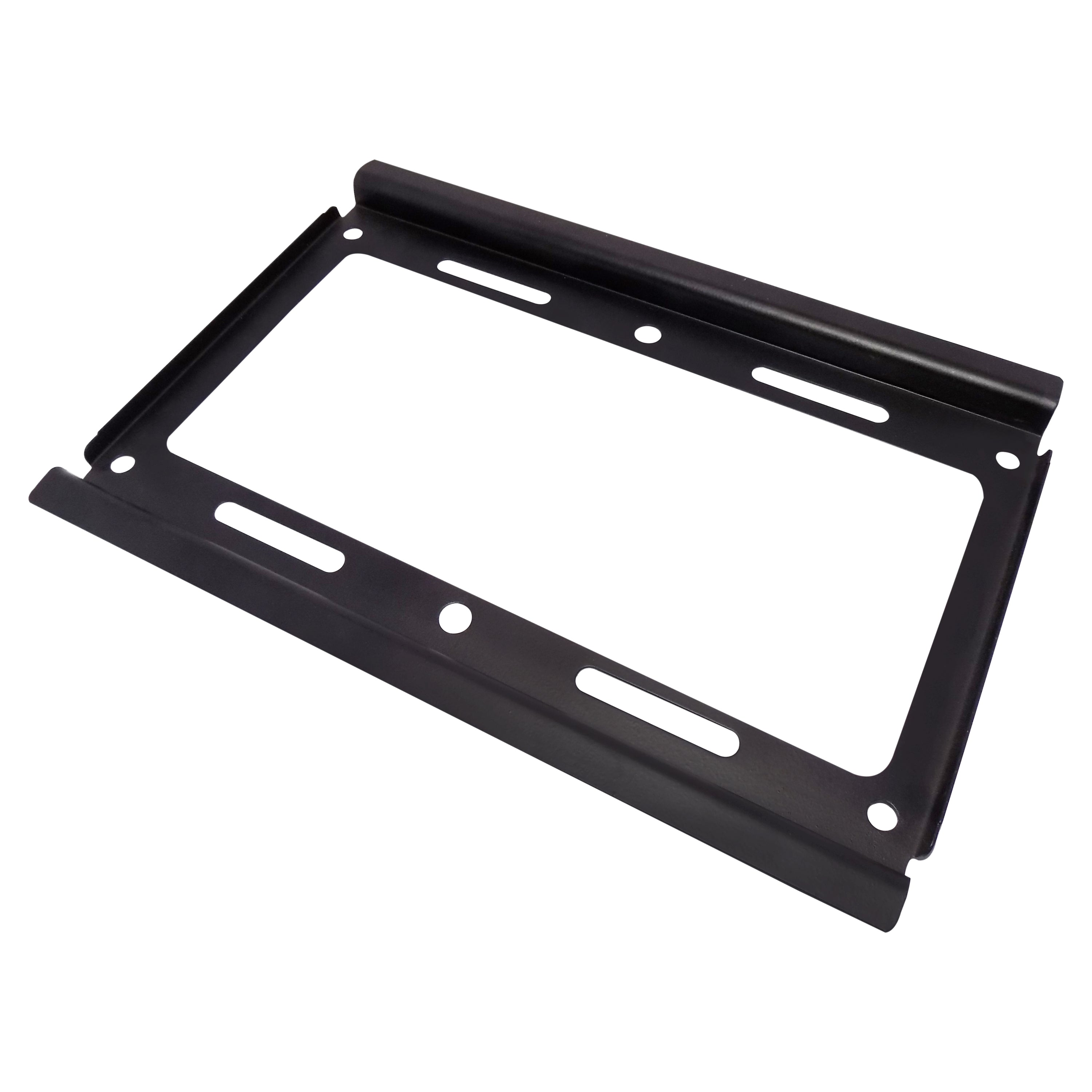 Side profile of the fixed TV mount bracket showing its slim design.