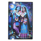 Divine Radha Krishna Full Moon Artistic Wall Frame (1 Pc 89x58 Cm)