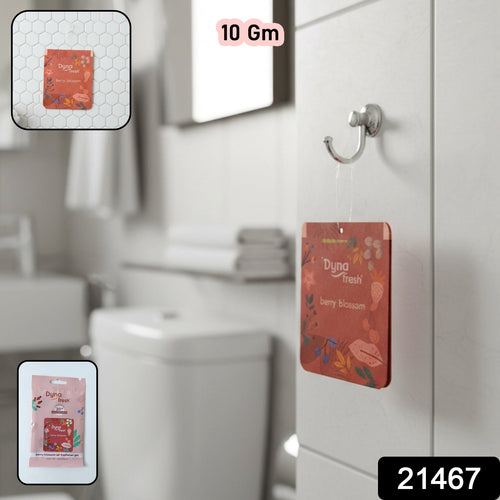 Sweet berry blossom fragrance gel freshener hanging in bathroom